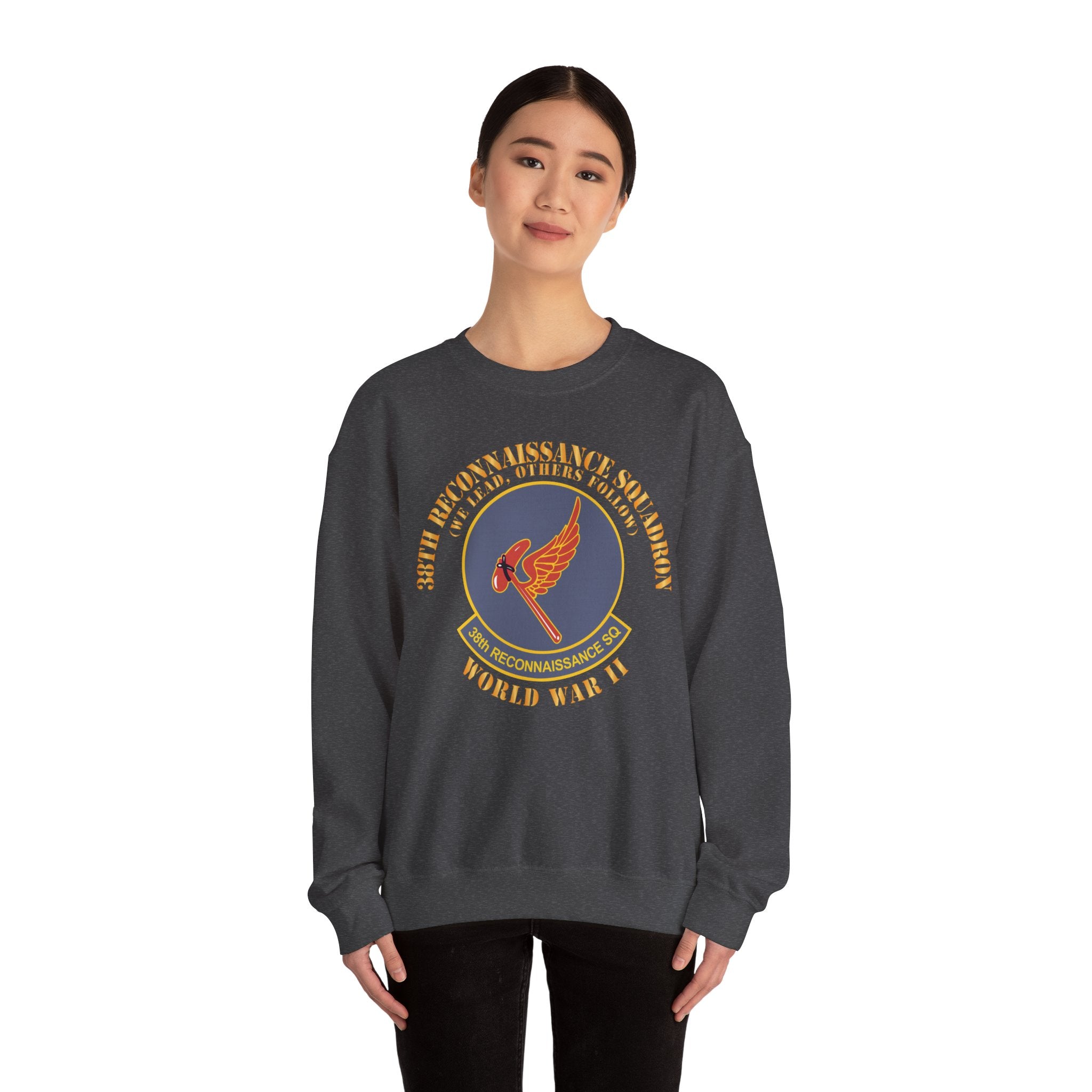 Crewneck Sweatshirt - AAC - 38th Reconnaissance Squadron - WWII X 300