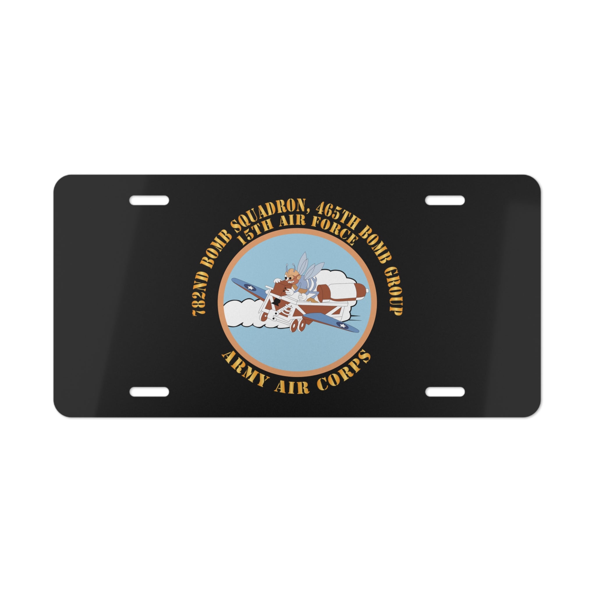 License Plate - AAC - 782nd Bomb Squadron, 465th Bomb Group - 15th AF X 300