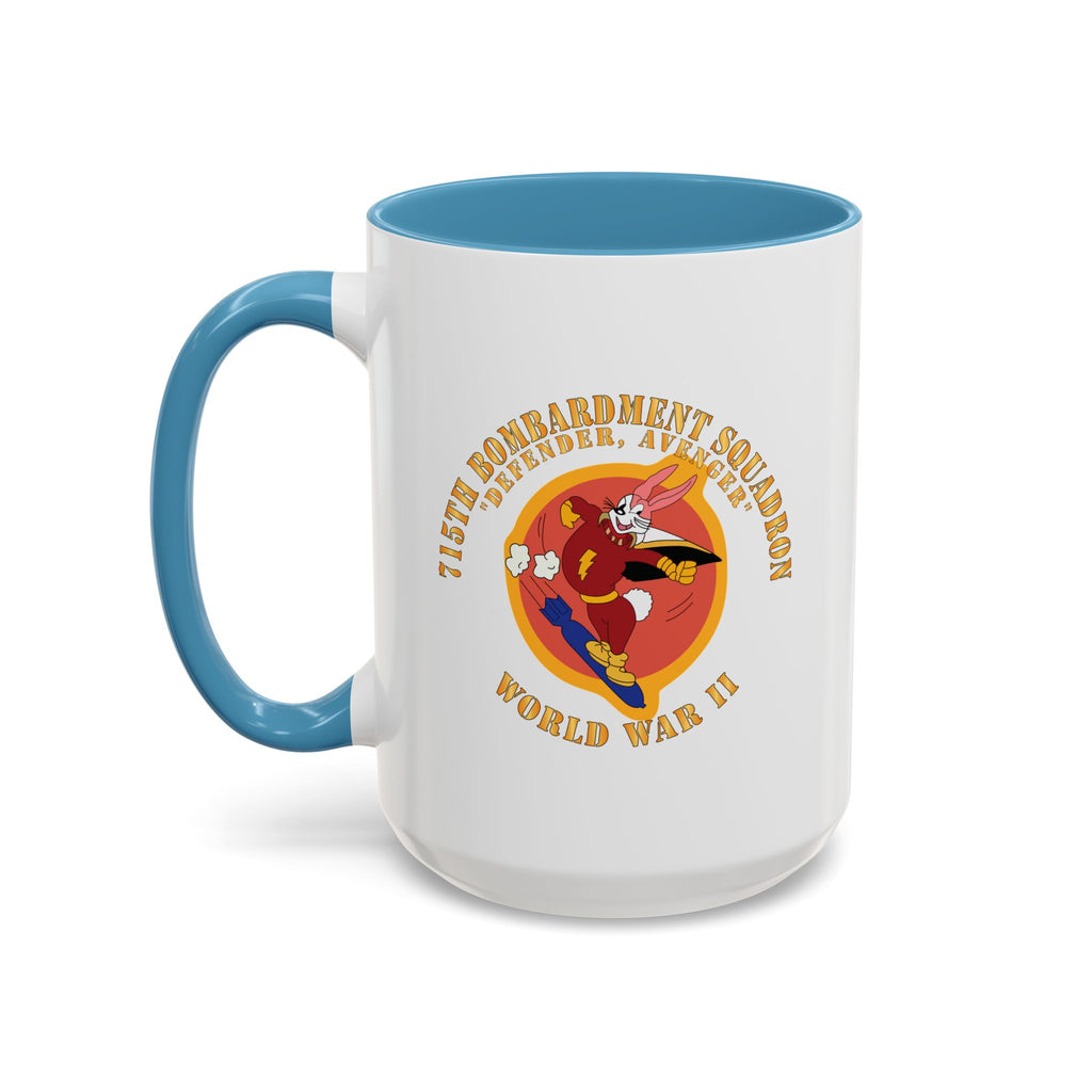 Accent Coffee Mug - ACC - 715th  Bombardment Squadron - Defender, Avenger - World War II X 300
