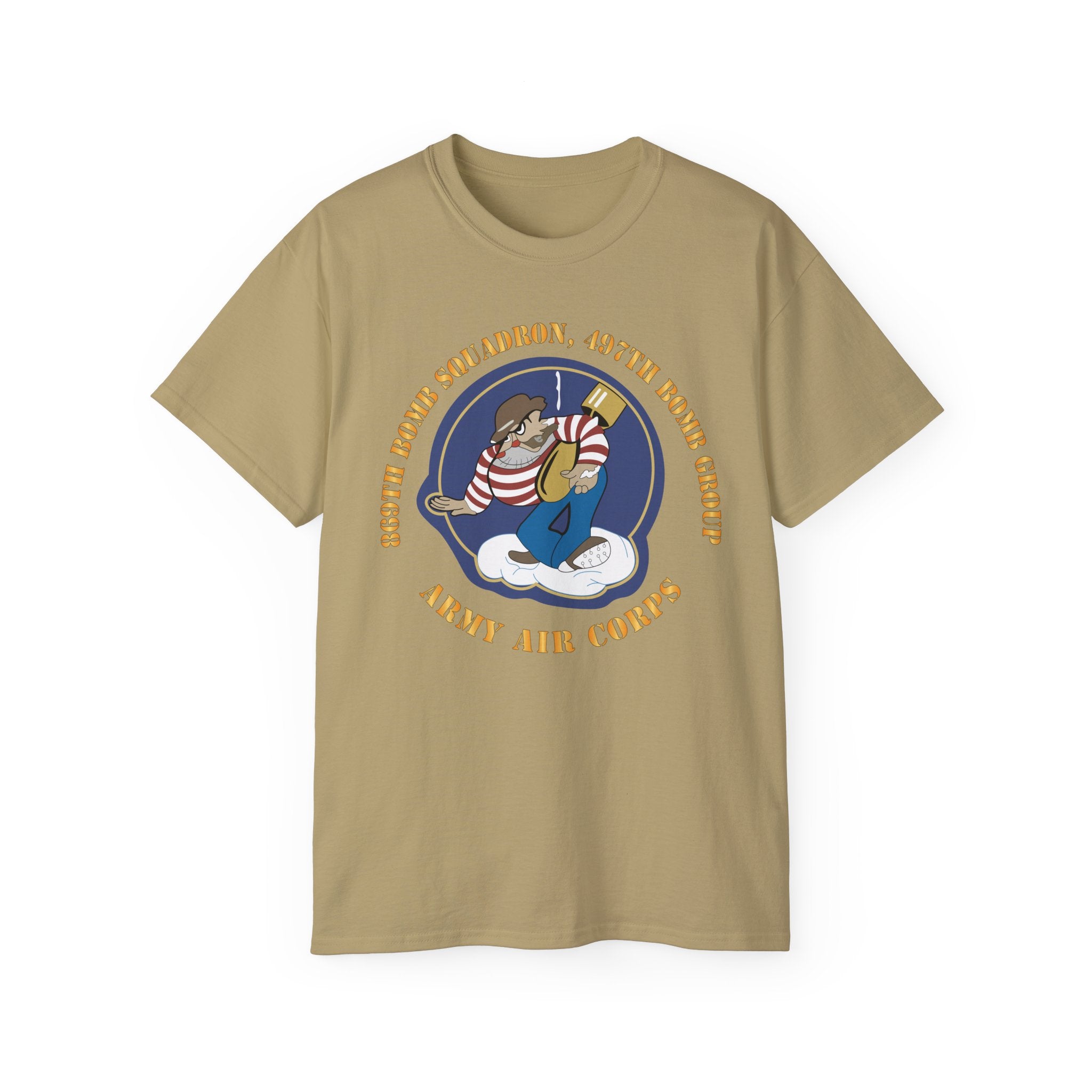 Unisex Ultra Cotton Tee - AAC - 869th Bomb Squadron, 497th Bomb Group X 300