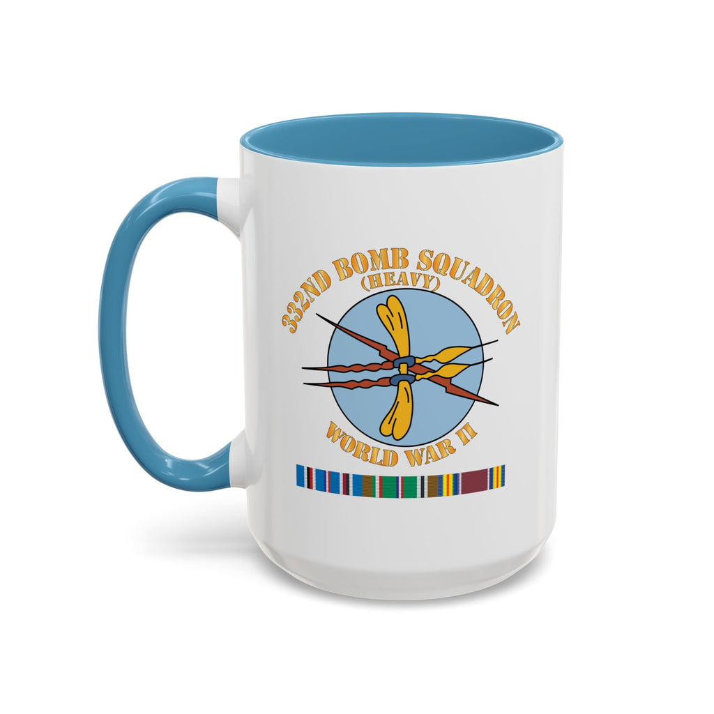 Accent Coffee Mug - AAC - 332nd Bomb Squadron WWII w SVC X 300
