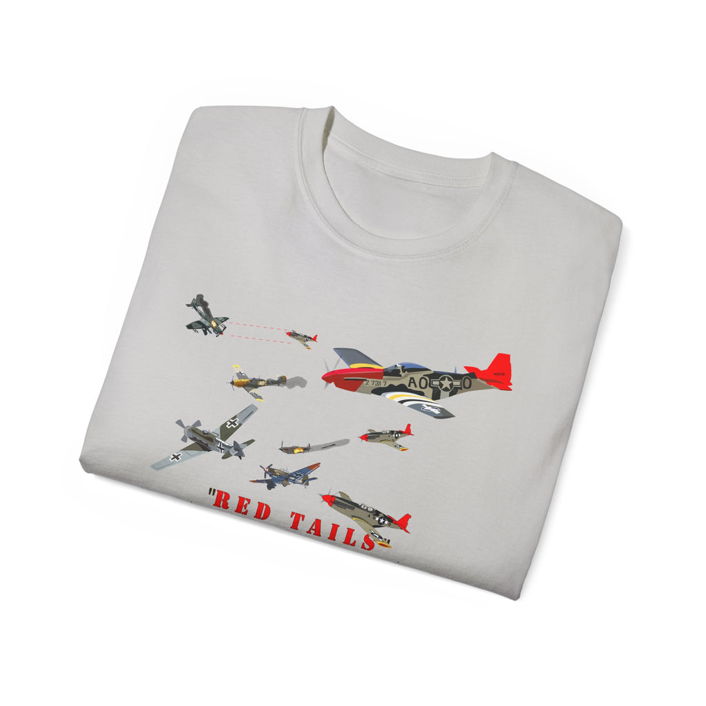 Unisex Ultra Cotton Tee - Army - AAC - 332nd Fighter Group - Red Tails - At War