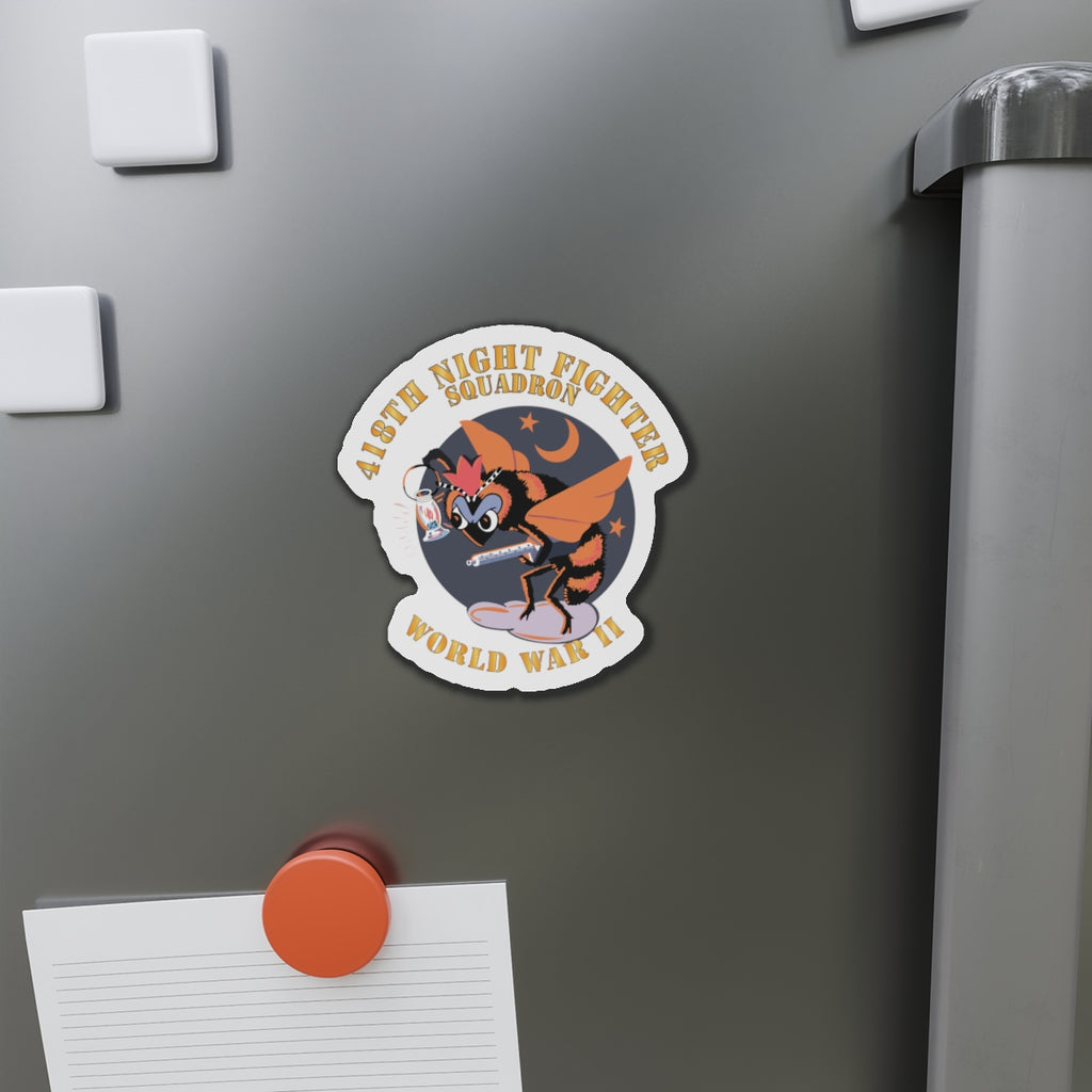 Die-Cut Magnets - AAC - 418th Night Fighter Squadron - WWII X 300