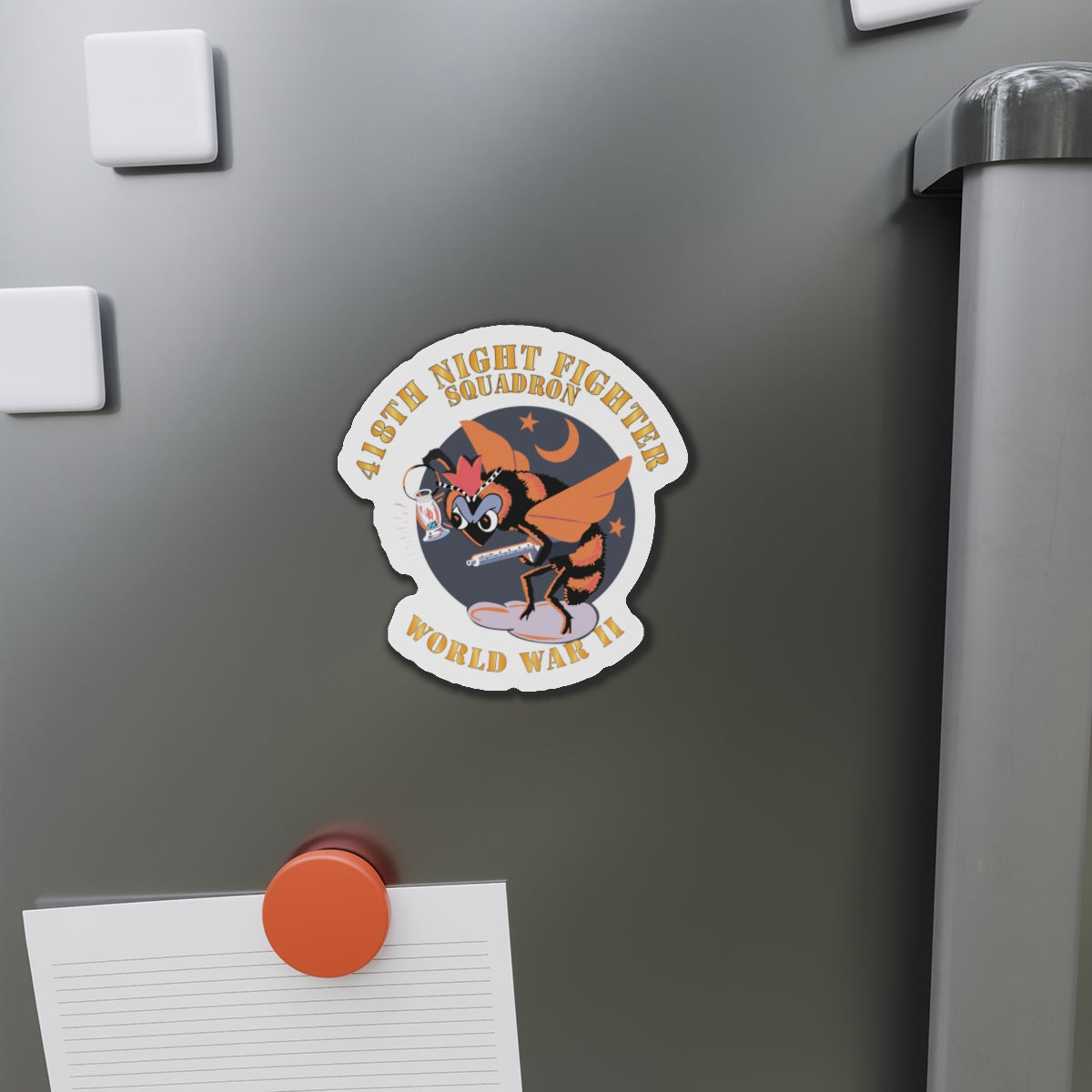 Die-Cut Magnets - AAC - 418th Night Fighter Squadron - WWII X 300