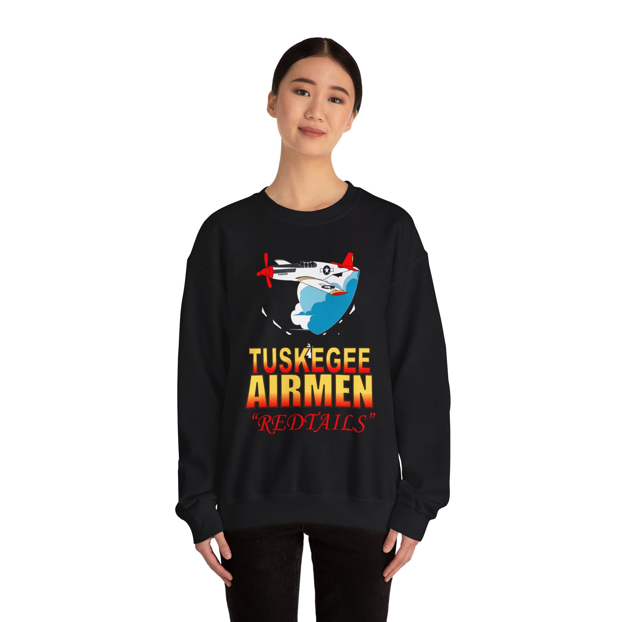 Crewneck Sweatshirt - Army Air Corp - Tuskegee Airmen - Redtails - AC - X 300