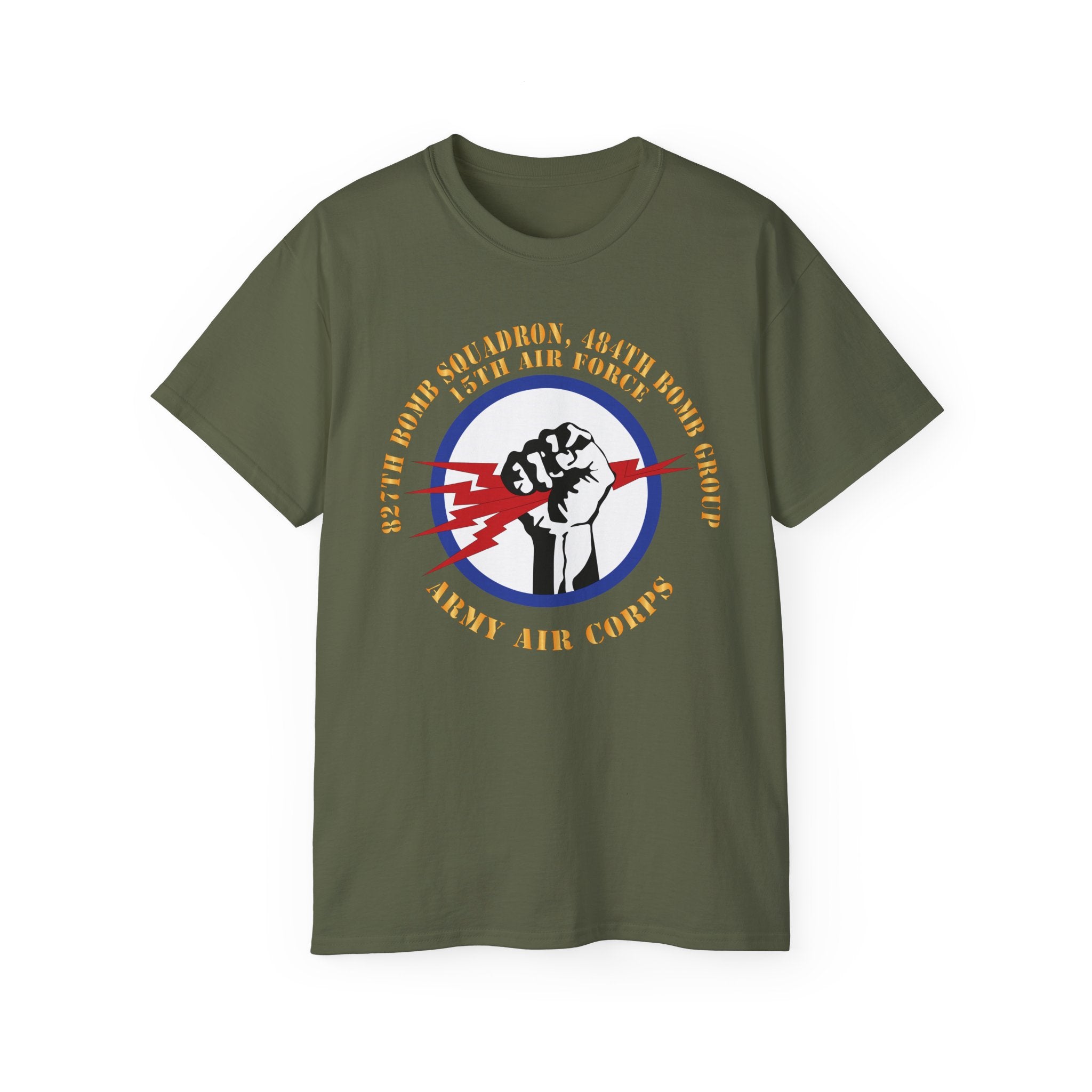 Unisex Ultra Cotton Tee - AAC - 827th Bomb Squadron, 484th Bomb Group - 15th AAF X 300