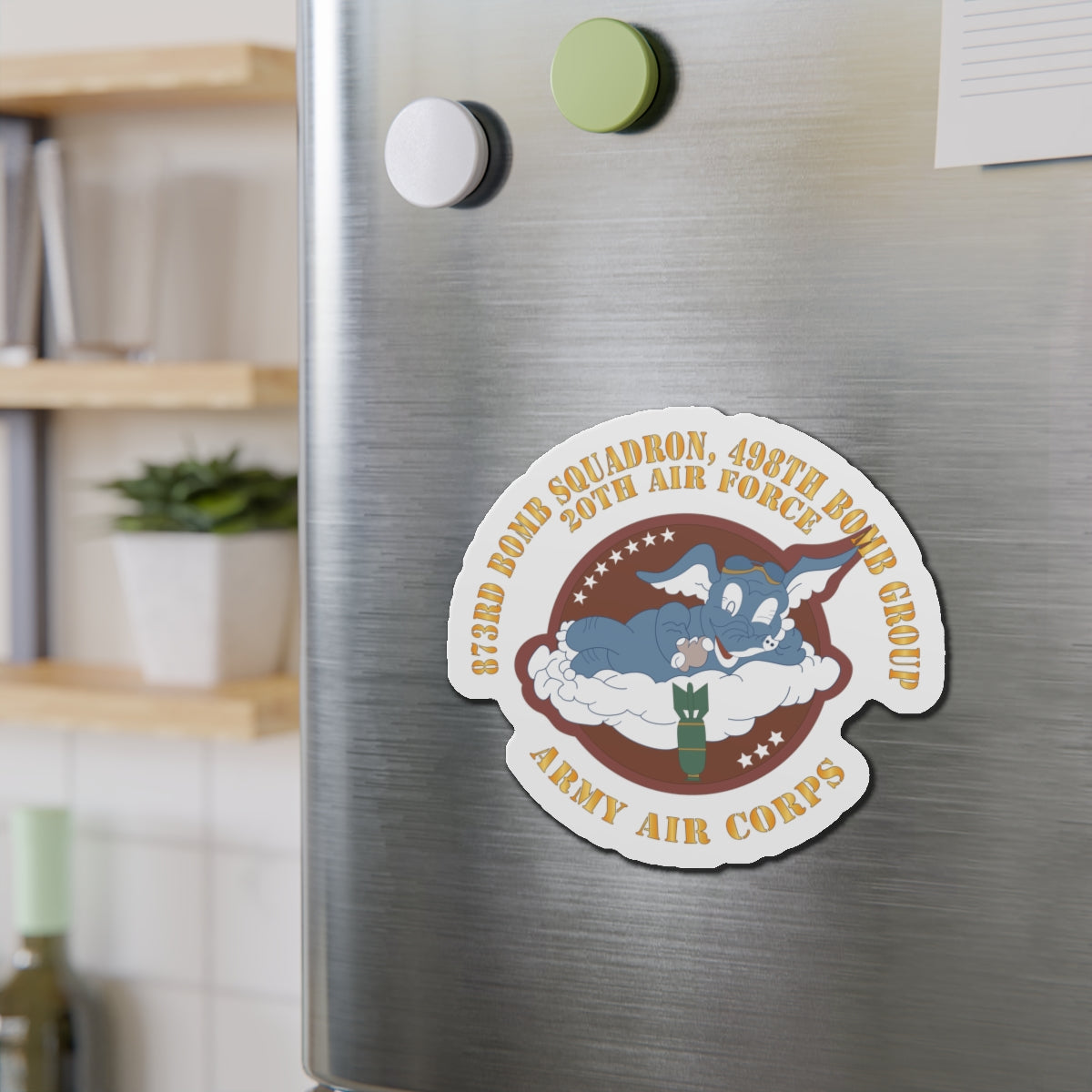 Die-Cut Magnets - AAC - 873rd Bomb Squadron, 498th Bomb Group - 20th AAF X 300