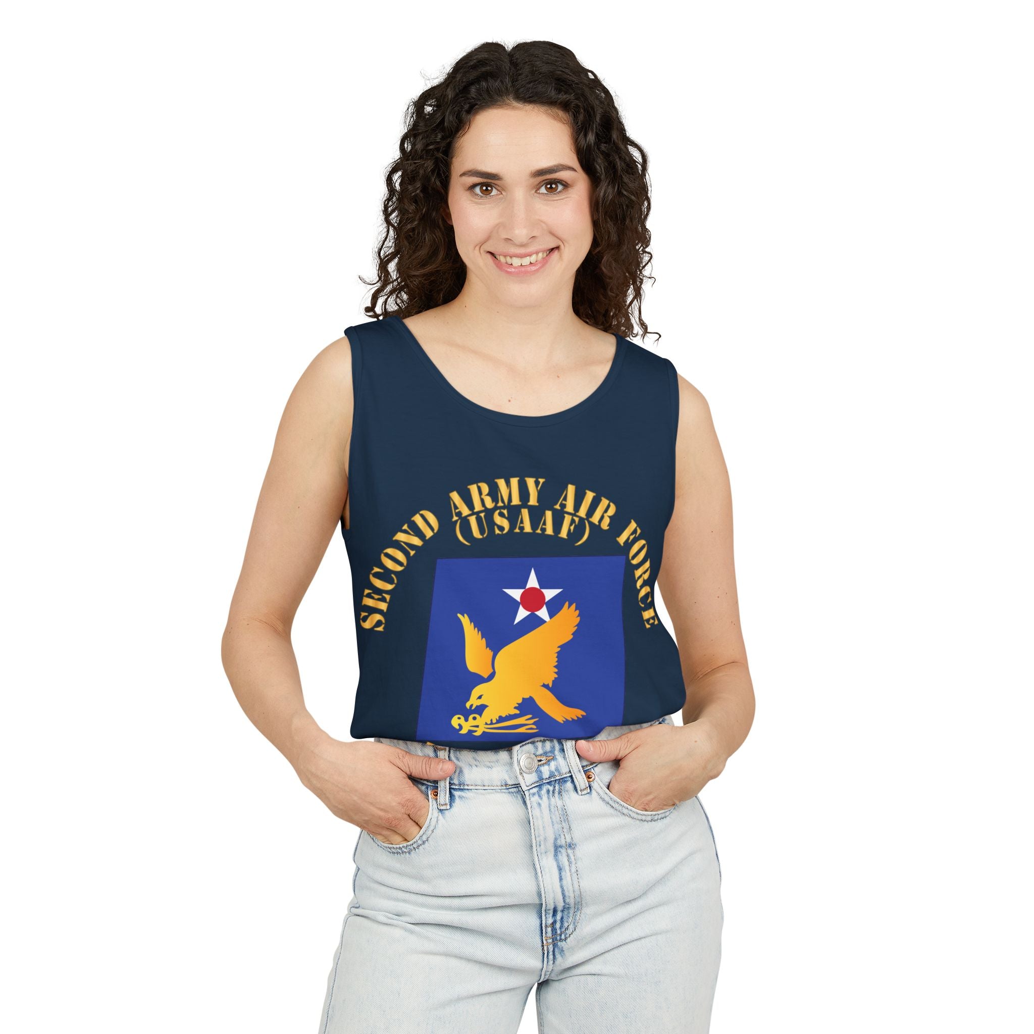 Unisex Garment-Dyed Tank Top - SSI - AAC - 2nd Air Force - WWII - USAAF x 300