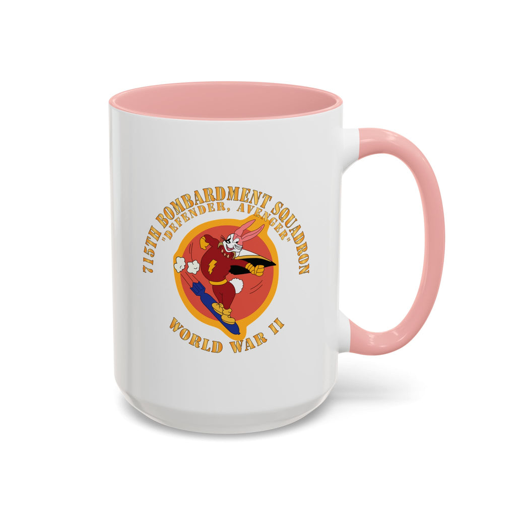 Accent Coffee Mug - ACC - 715th  Bombardment Squadron - Defender, Avenger - World War II X 300