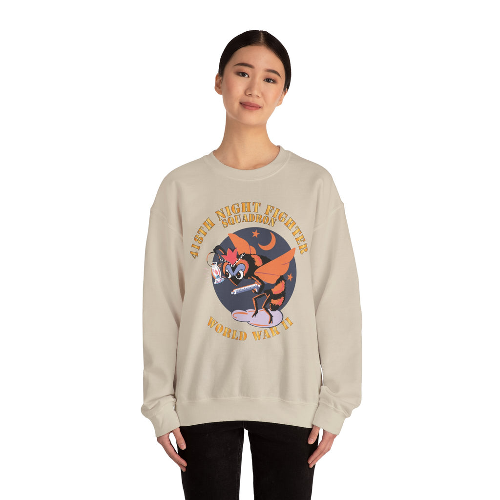 Crewneck Sweatshirt - AAC - 418th Night Fighter Squadron - WWII X 300