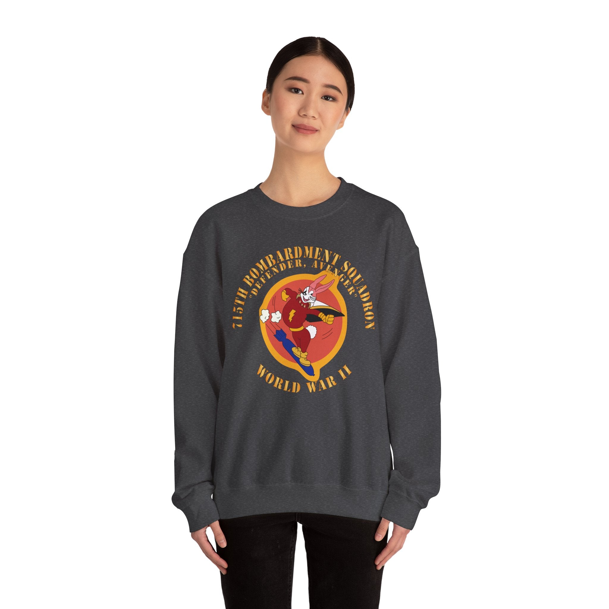 Crewneck Sweatshirt - ACC - 715th  Bombardment Squadron - Defender, Avenger - World War II X 300