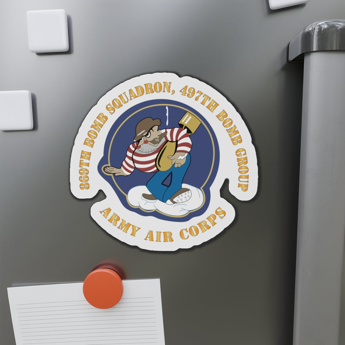 Die-Cut Magnets - AAC - 869th Bomb Squadron, 497th Bomb Group X 300