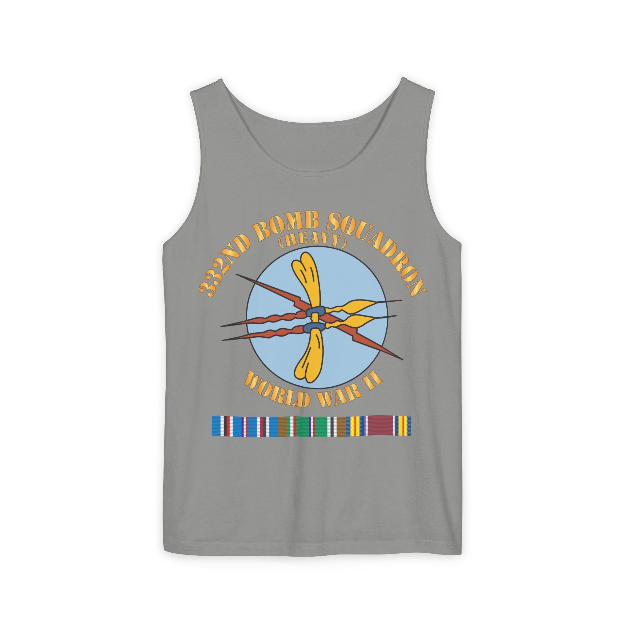 Unisex Garment-Dyed Tank Top - AAC - 332nd Bomb Squadron WWII w SVC X 300