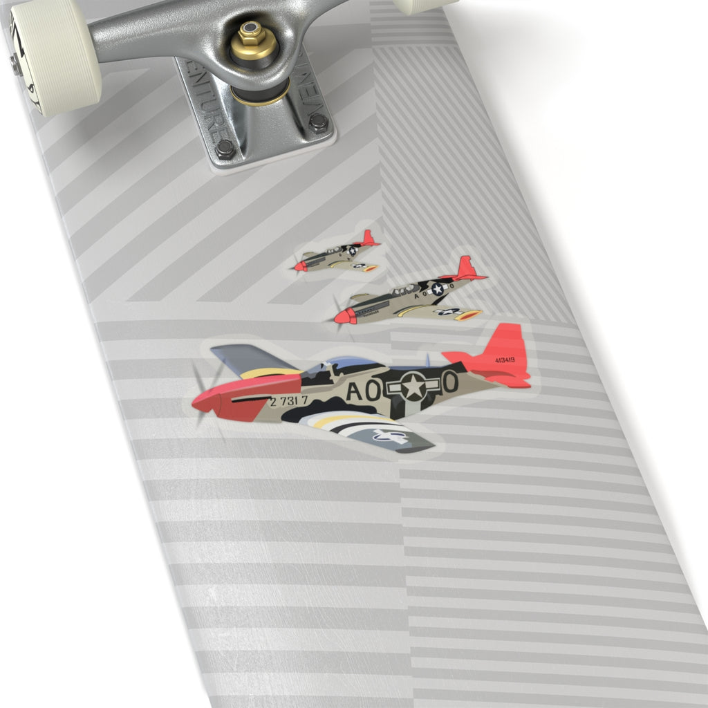 Kiss-Cut Stickers - Army - AAC - 332nd Fighter Group - 12th AF - Red Tails wo Txt