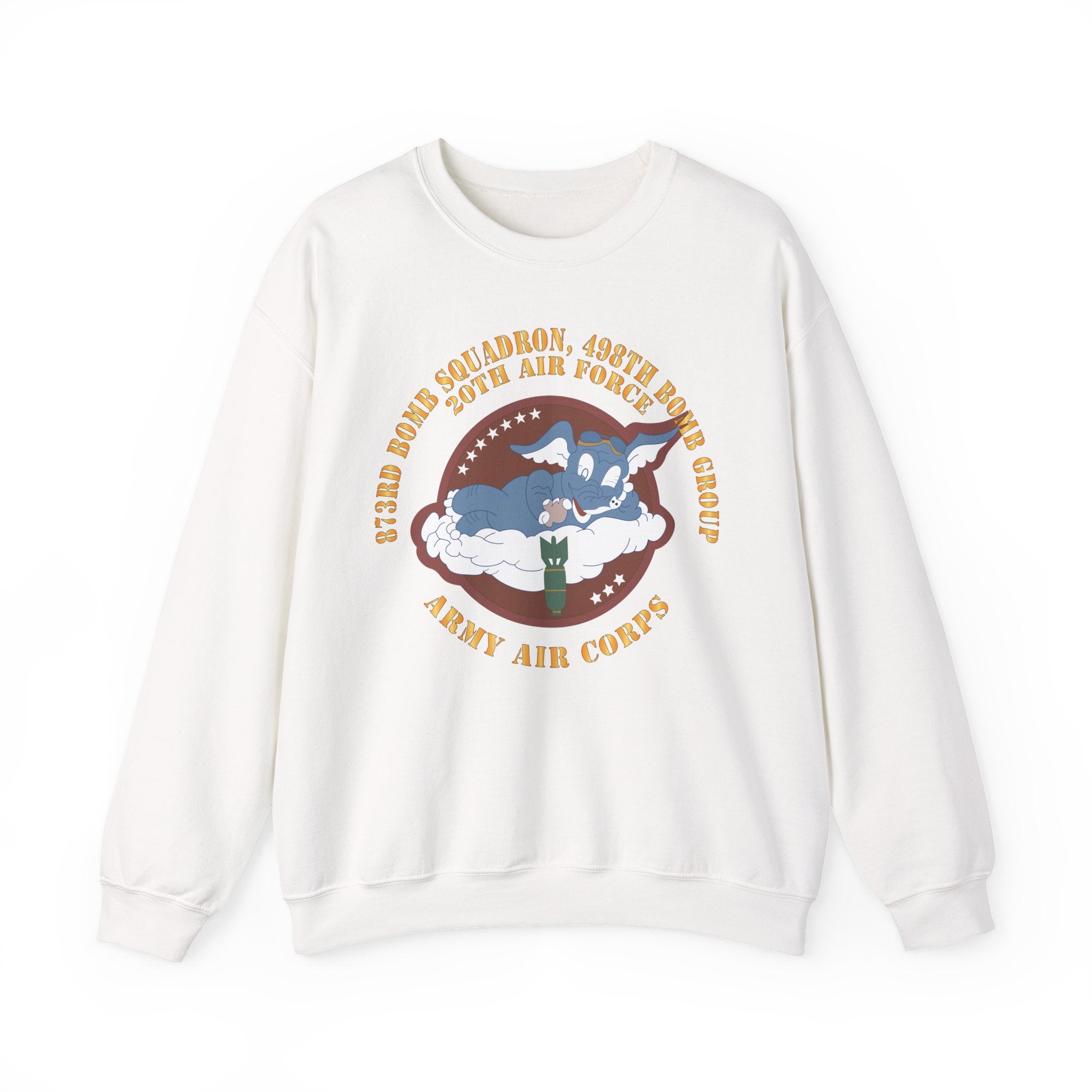 Crewneck Sweatshirt - AAC - 873rd Bomb Squadron, 498th Bomb Group - 20th AAF X 300