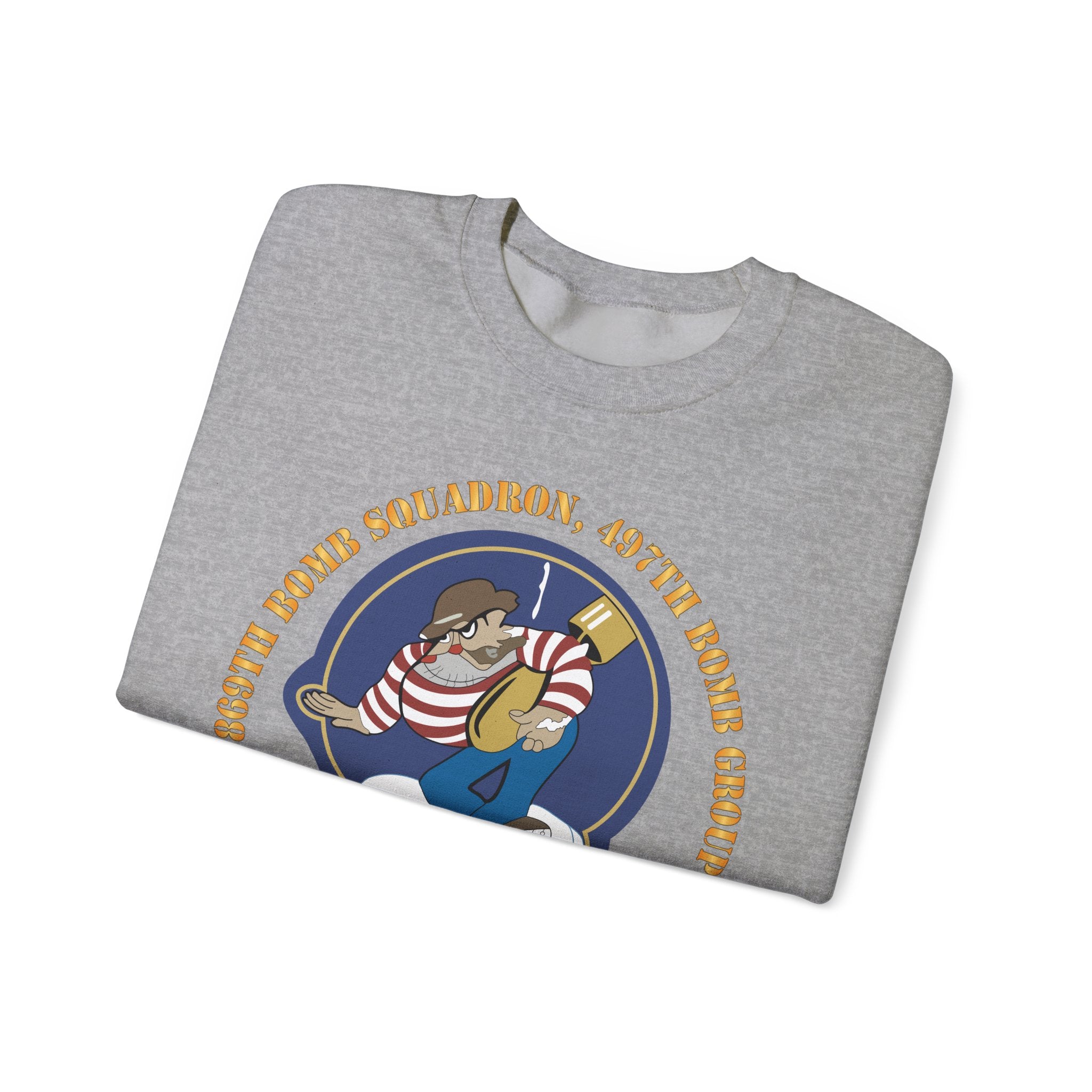 Crewneck Sweatshirt - AAC - 869th Bomb Squadron, 497th Bomb Group X 300