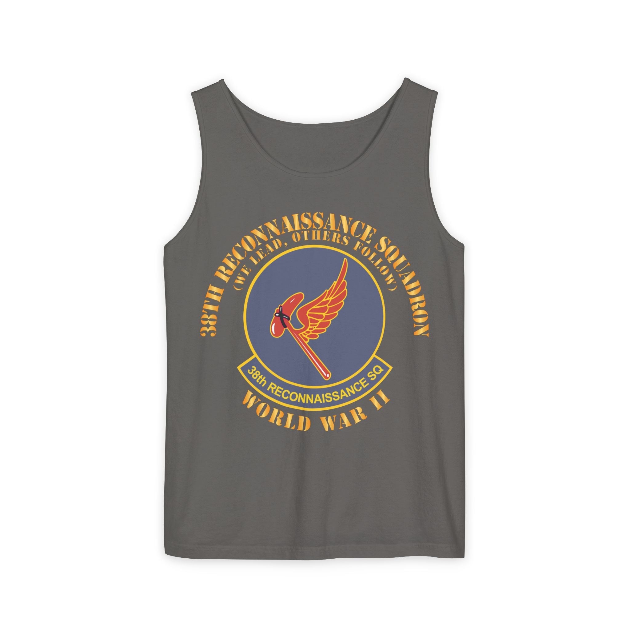 Unisex Garment-Dyed Tank Top - AAC - 38th Reconnaissance Squadron - WWII X 300