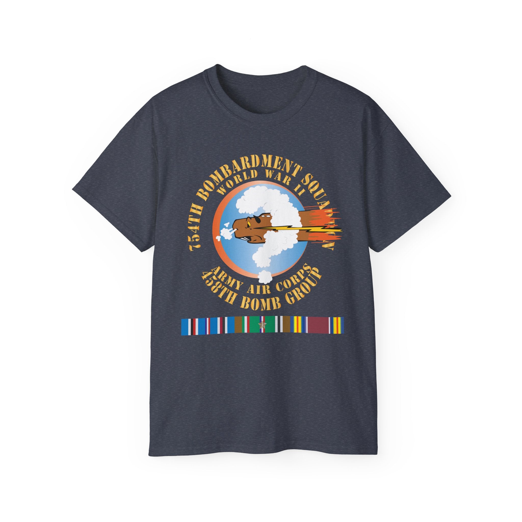 Unisex Ultra Cotton Tee - AAC - 754th Bombardment Squadron - 458th Bomb Group - WWII w EUR SVC X 300