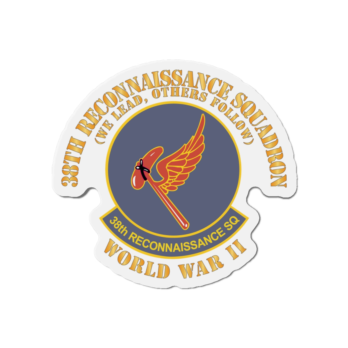 Die-Cut Magnets - AAC - 38th Reconnaissance Squadron - WWII X 300