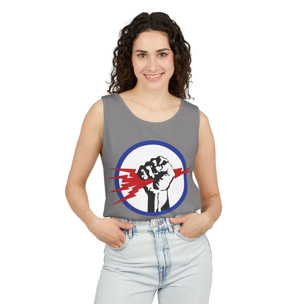 Unisex Garment-Dyed Tank Top - AAC - 827th Bomb Squadron, 484th Bomb Group - 15th AAF wo Txt X 300