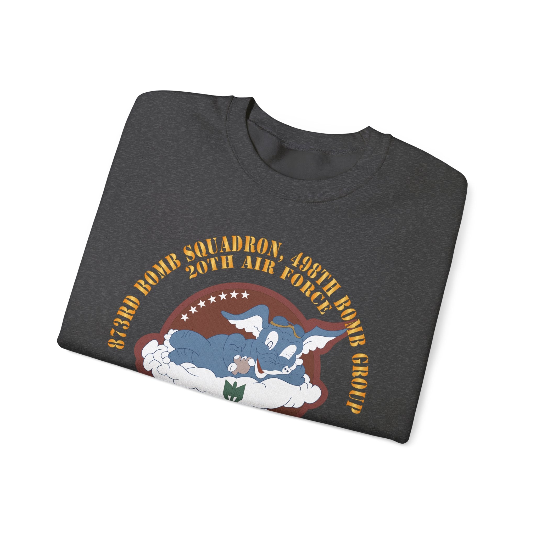 Crewneck Sweatshirt - AAC - 873rd Bomb Squadron, 498th Bomb Group - 20th AAF X 300