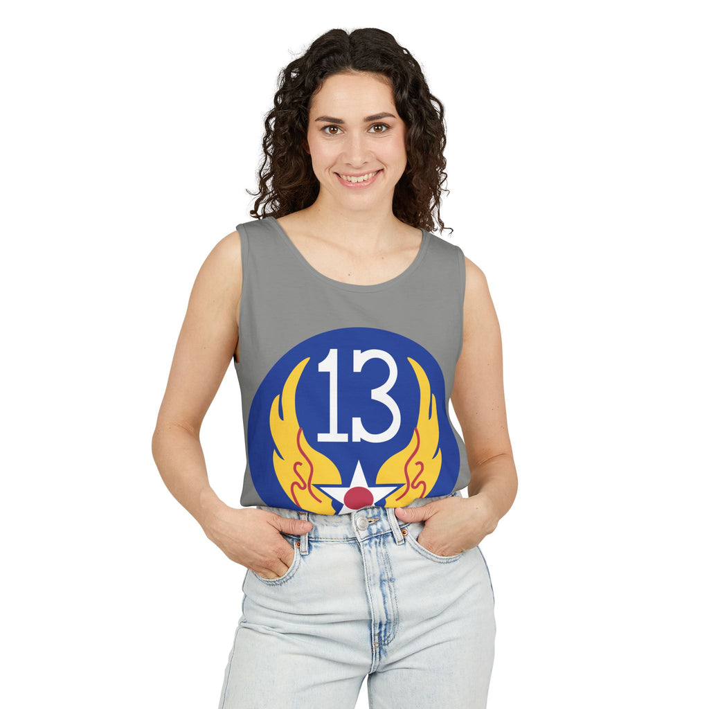 Unisex Garment-Dyed Tank Top - AAC - SSI - 13th Air Force wo Txt X 300