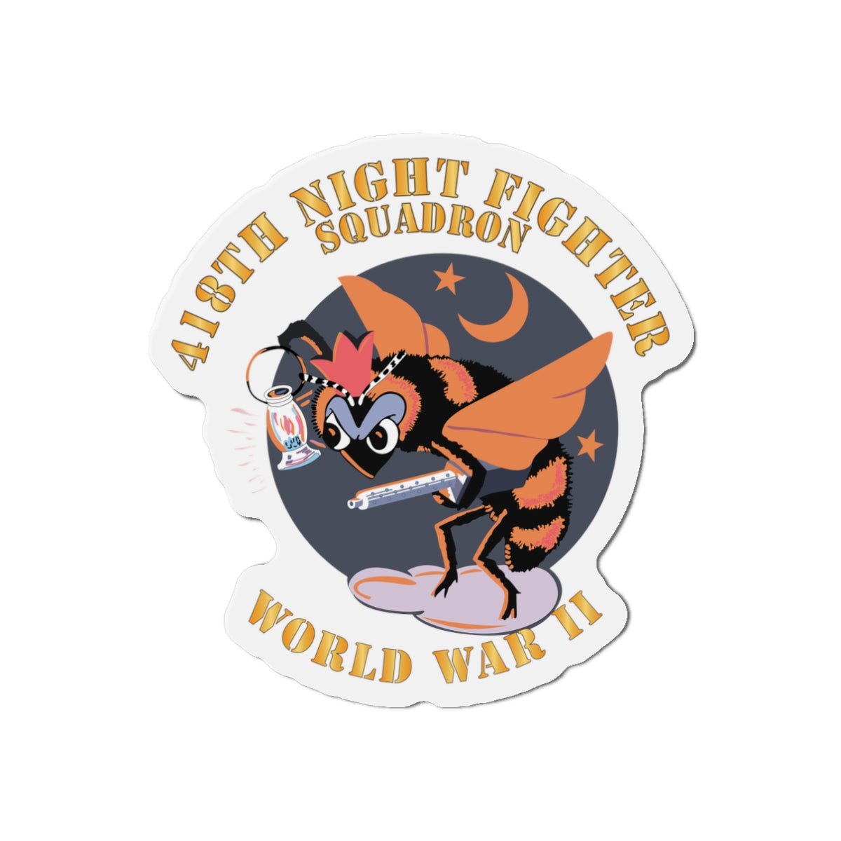 Die-Cut Magnets - AAC - 418th Night Fighter Squadron - WWII X 300