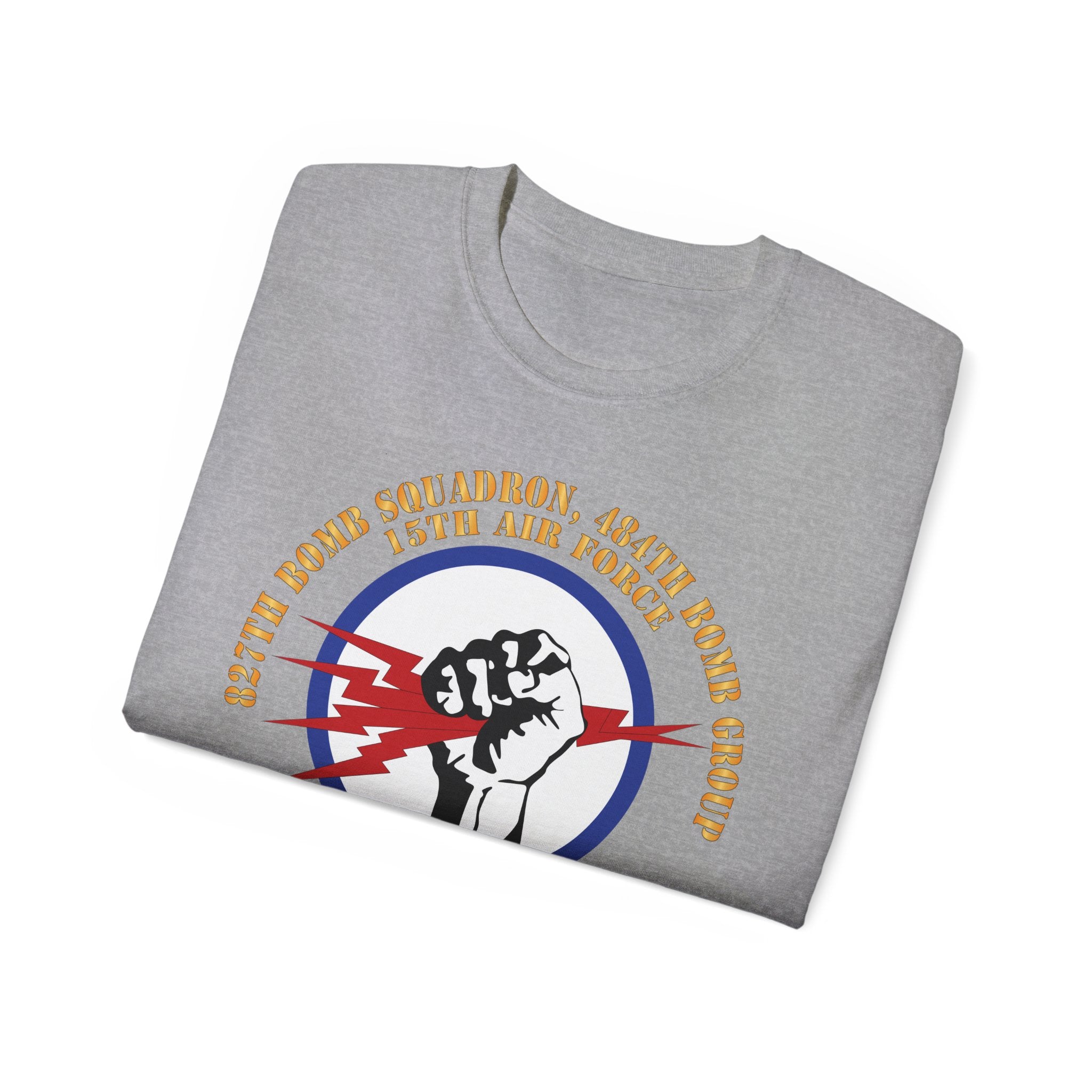 Unisex Ultra Cotton Tee - AAC - 827th Bomb Squadron, 484th Bomb Group - 15th AAF X 300