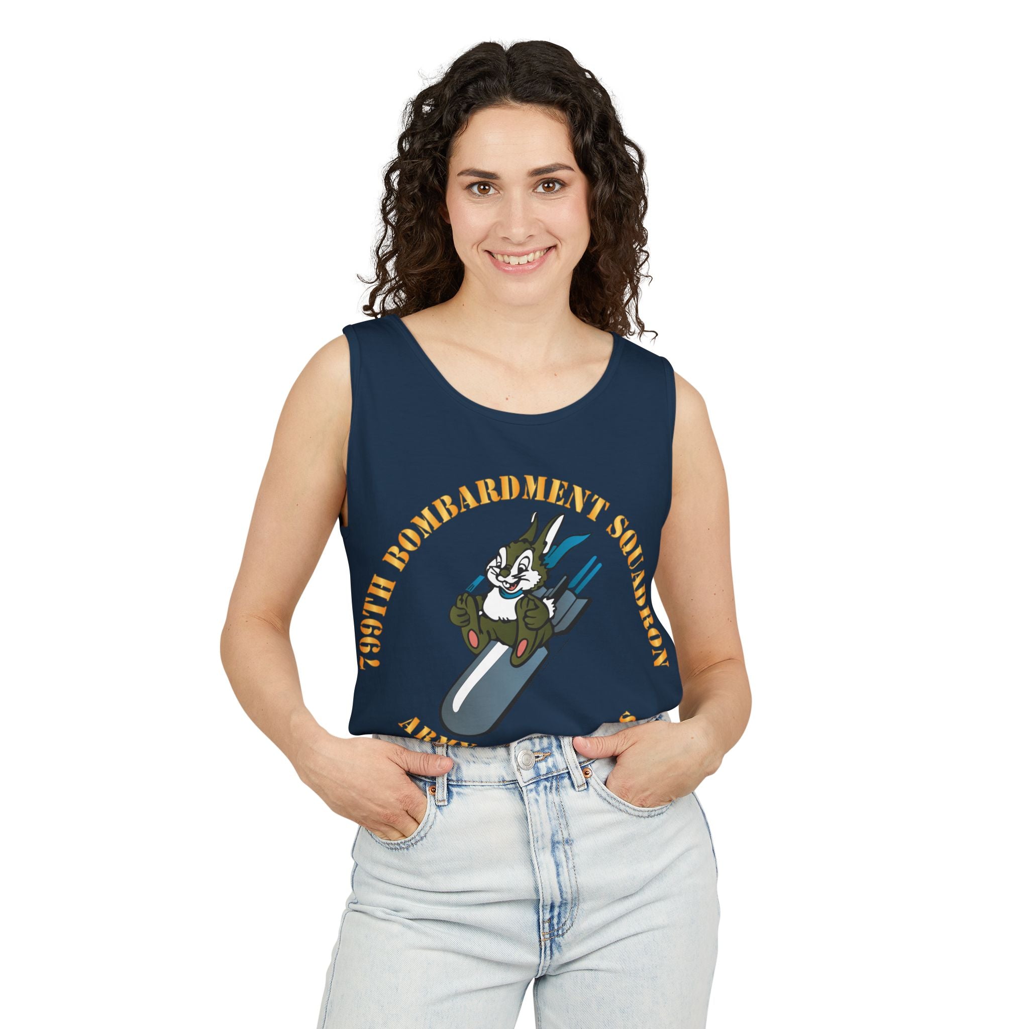 Unisex Garment-Dyed Tank Top - AAC - 799th Bombardment Squadron X 300
