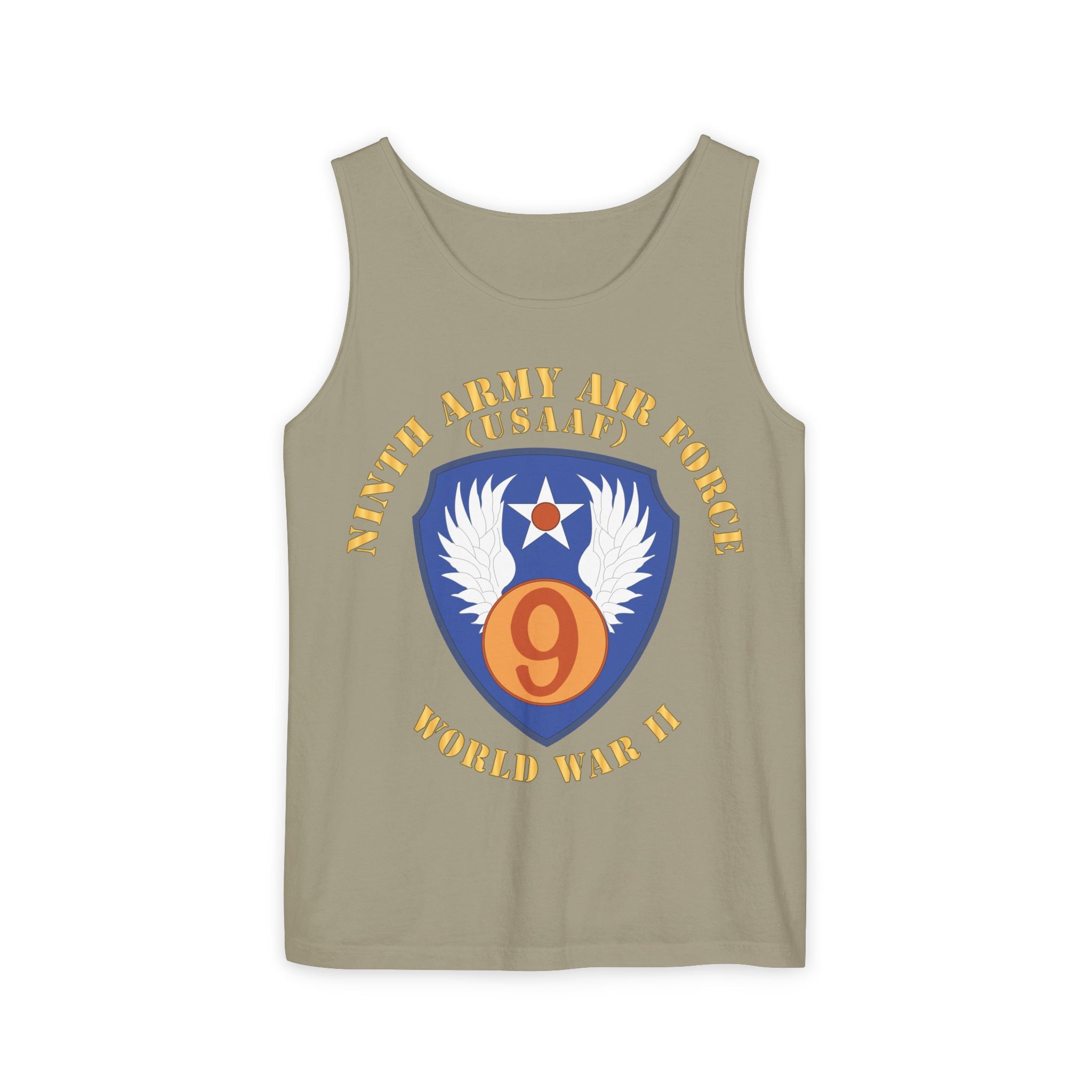 Unisex Garment-Dyed Tank Top - AAC - SSI - 9th Air Force - WWII - USAAF x 300