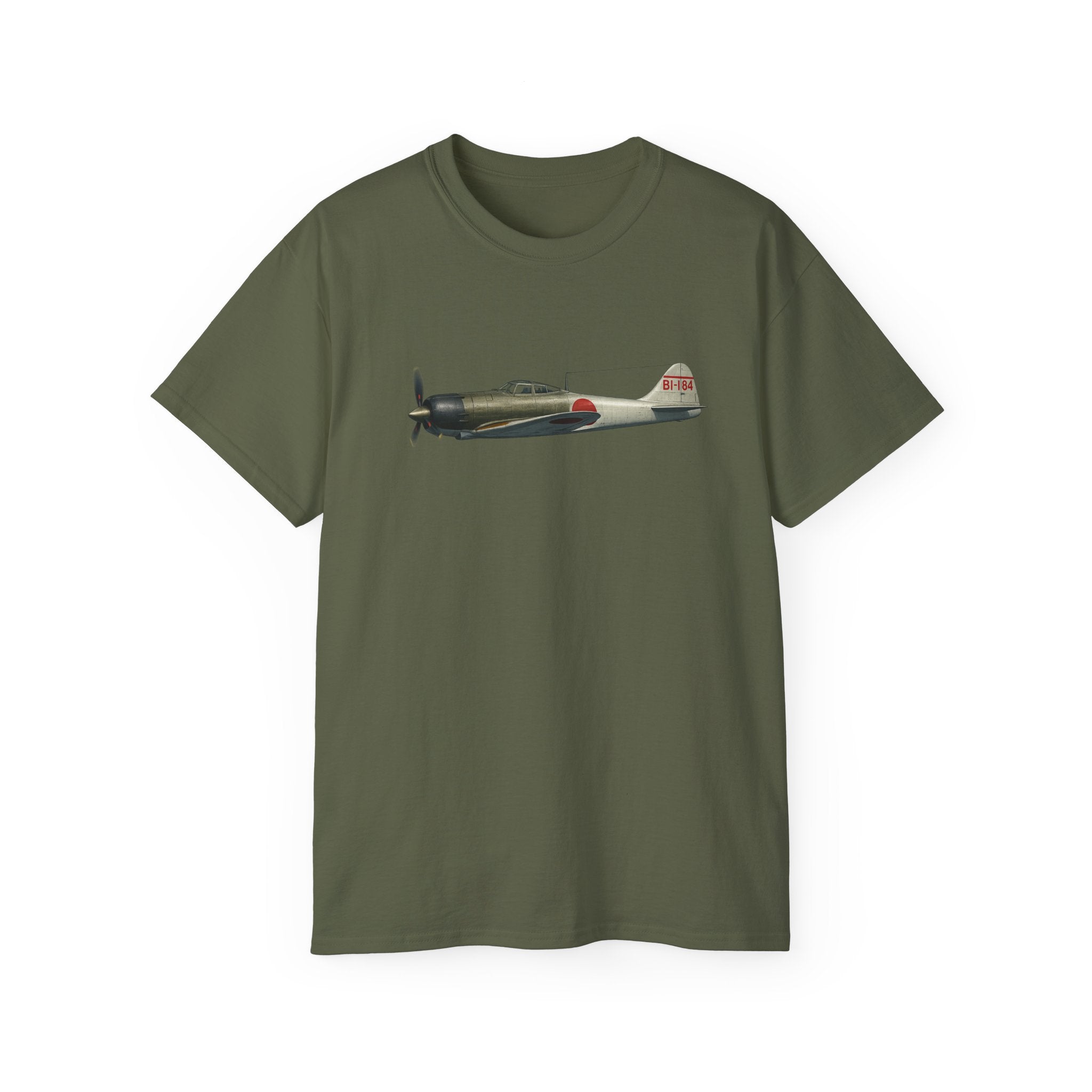 Unisex Ultra Cotton Tee - WWII - Fighter Aircraft - Japanese Zero - Profile - Left