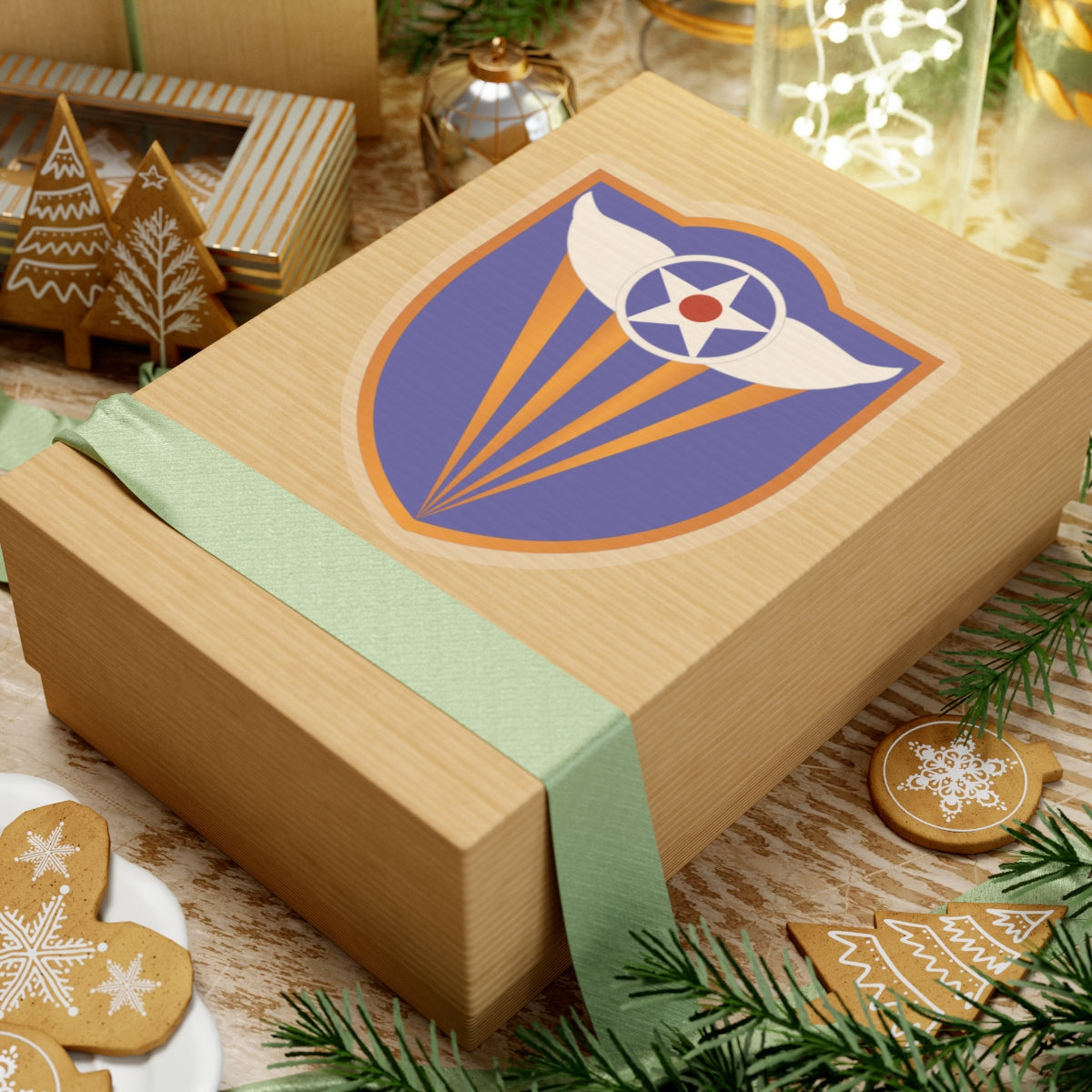 Kiss-Cut Stickers - AAC - SSI - 4th Air Force wo Txt X 300