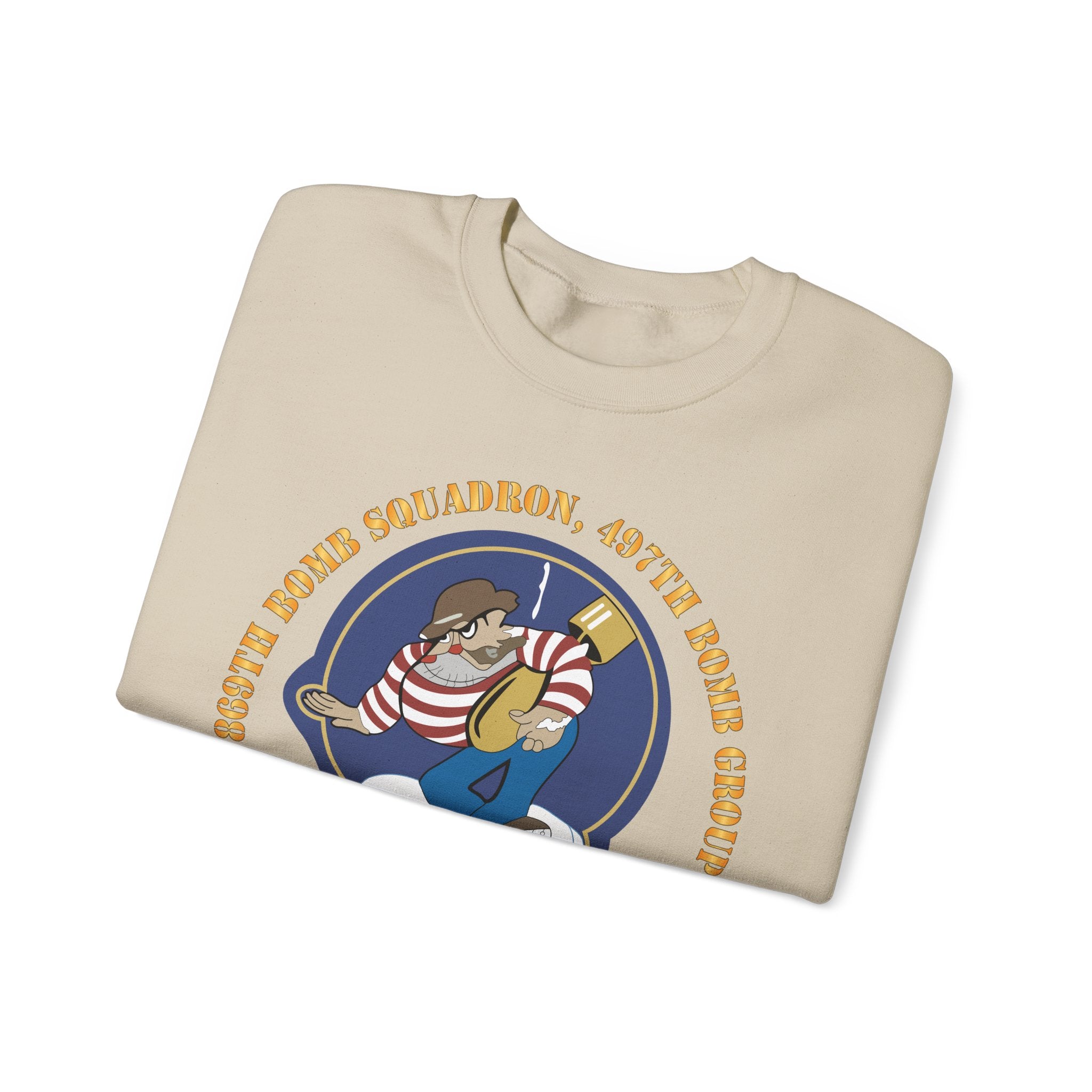Crewneck Sweatshirt - AAC - 869th Bomb Squadron, 497th Bomb Group X 300