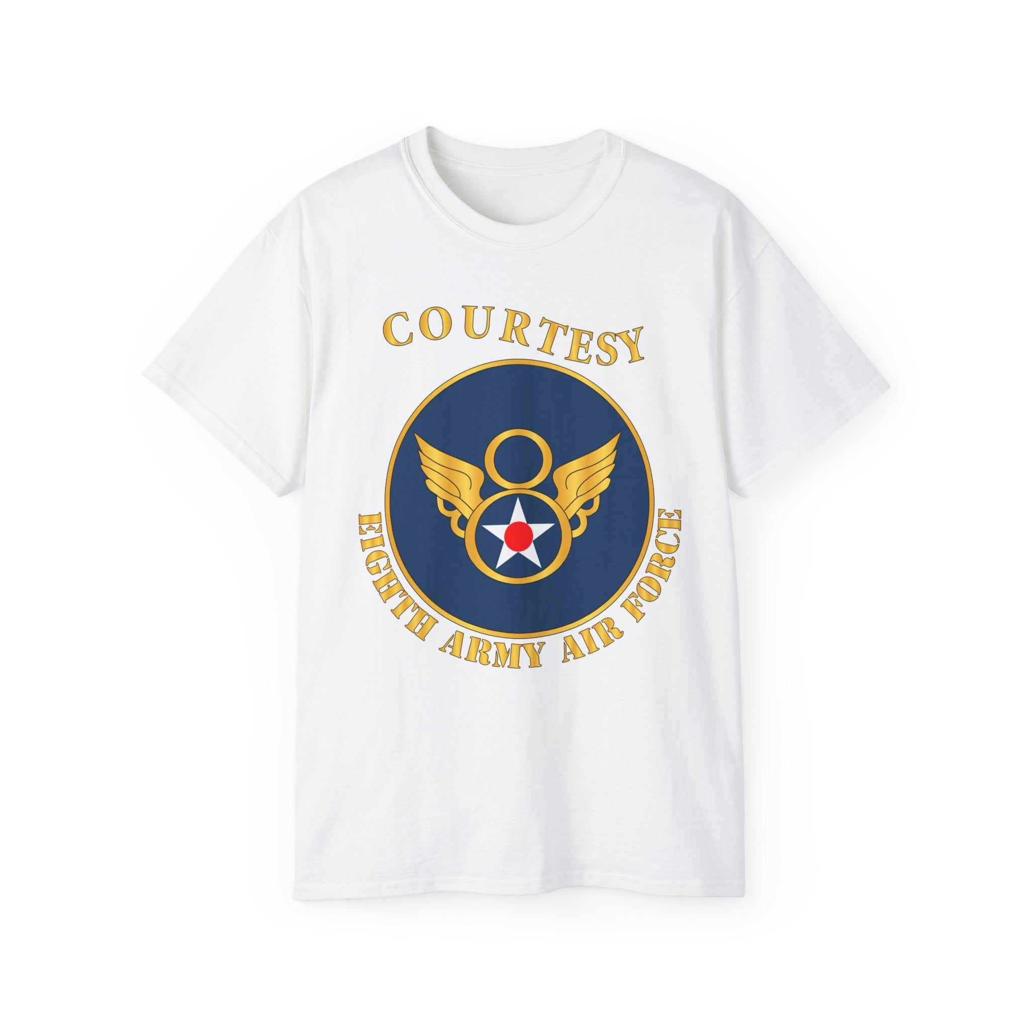 Unisex Ultra Cotton Tee - AAC - 8th Air Force - WWII - Courtesy 8 AAF x 300