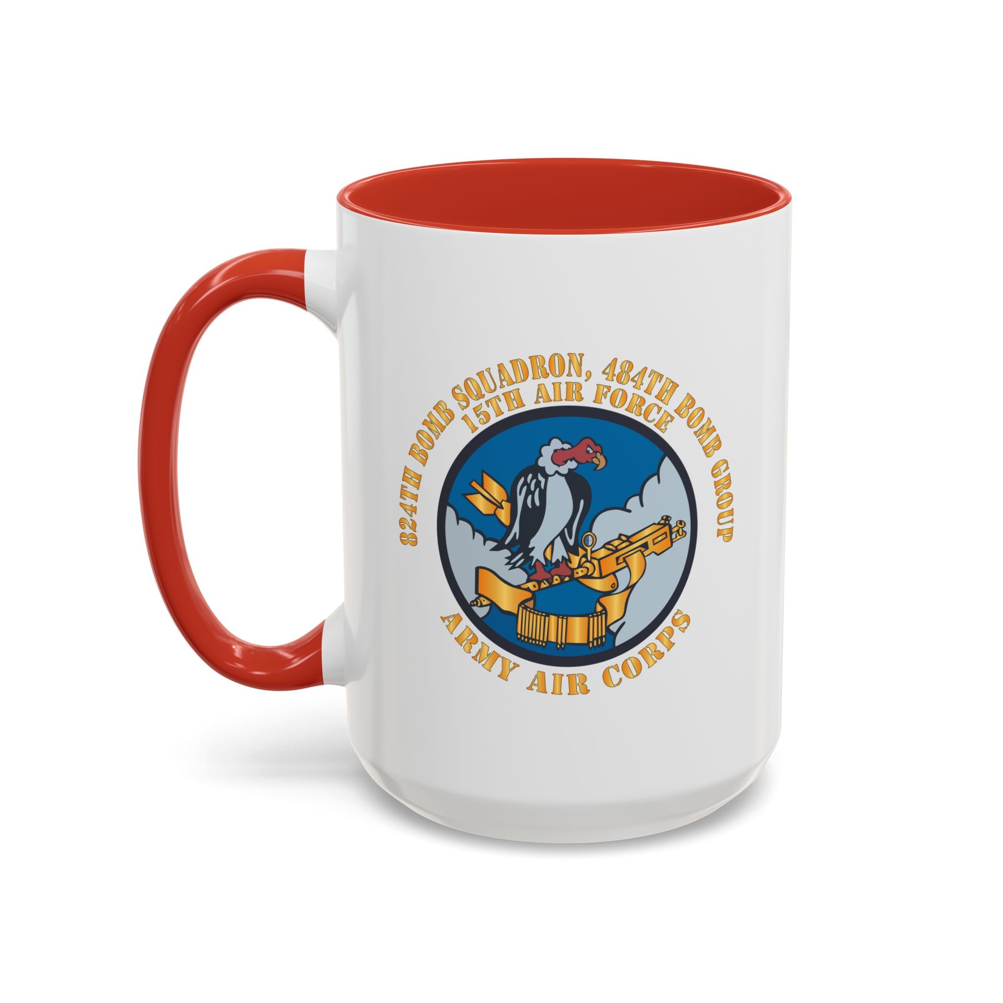 Accent Coffee Mug - AAC - 824th Bomb Squadron, 484th Bomb Group - 15th AAF X 300