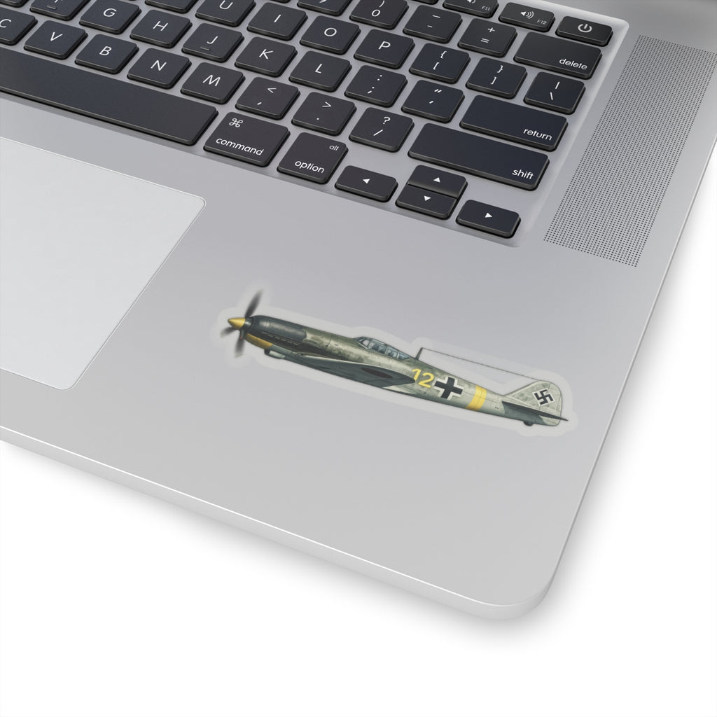 Kiss-Cut Stickers - WWII - Fighter Aircraft - Messerschmitt Bf 109 - Profile - Left - In Flight