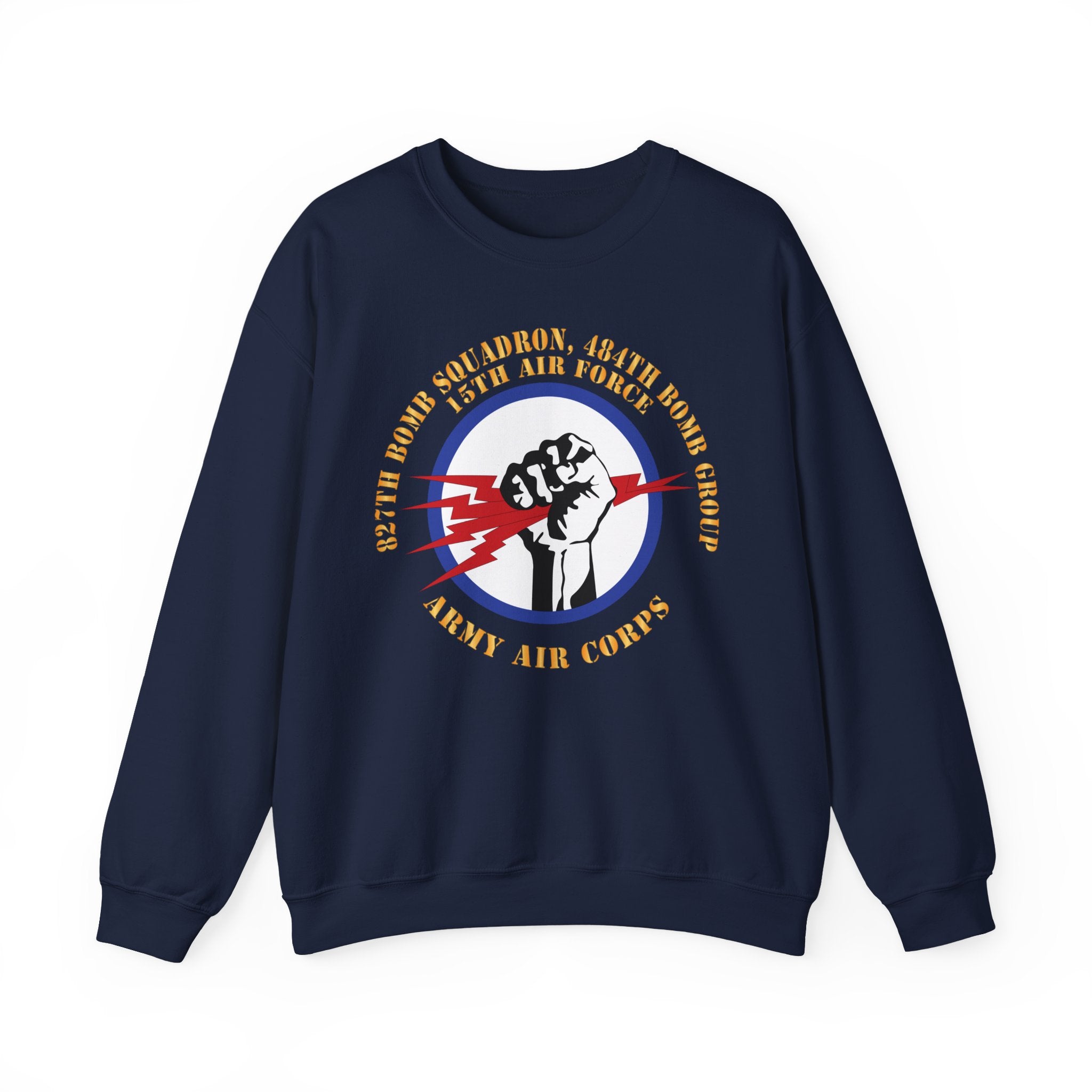 Crewneck Sweatshirt - AAC - 827th Bomb Squadron, 484th Bomb Group - 15th AAF X 300