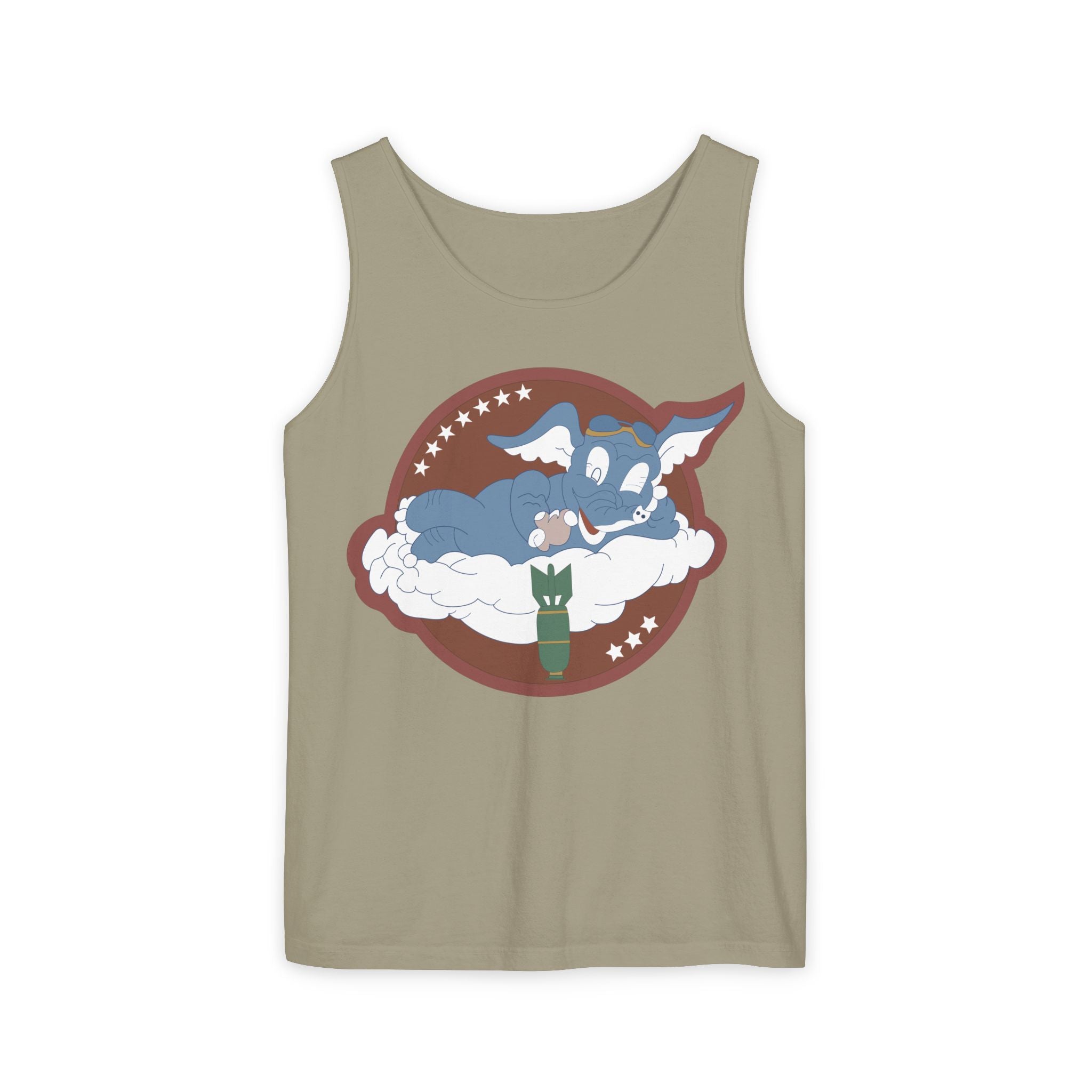 Unisex Garment-Dyed Tank Top - AAC - 873rd Bomb Squadron, 498th Bomb Group - 20th AAF wo Txt X 300