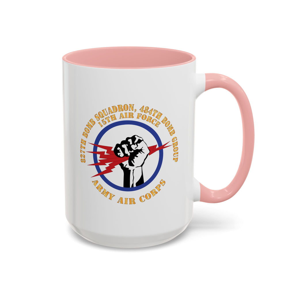 Accent Coffee Mug - AAC - 827th Bomb Squadron, 484th Bomb Group - 15th AAF X 300