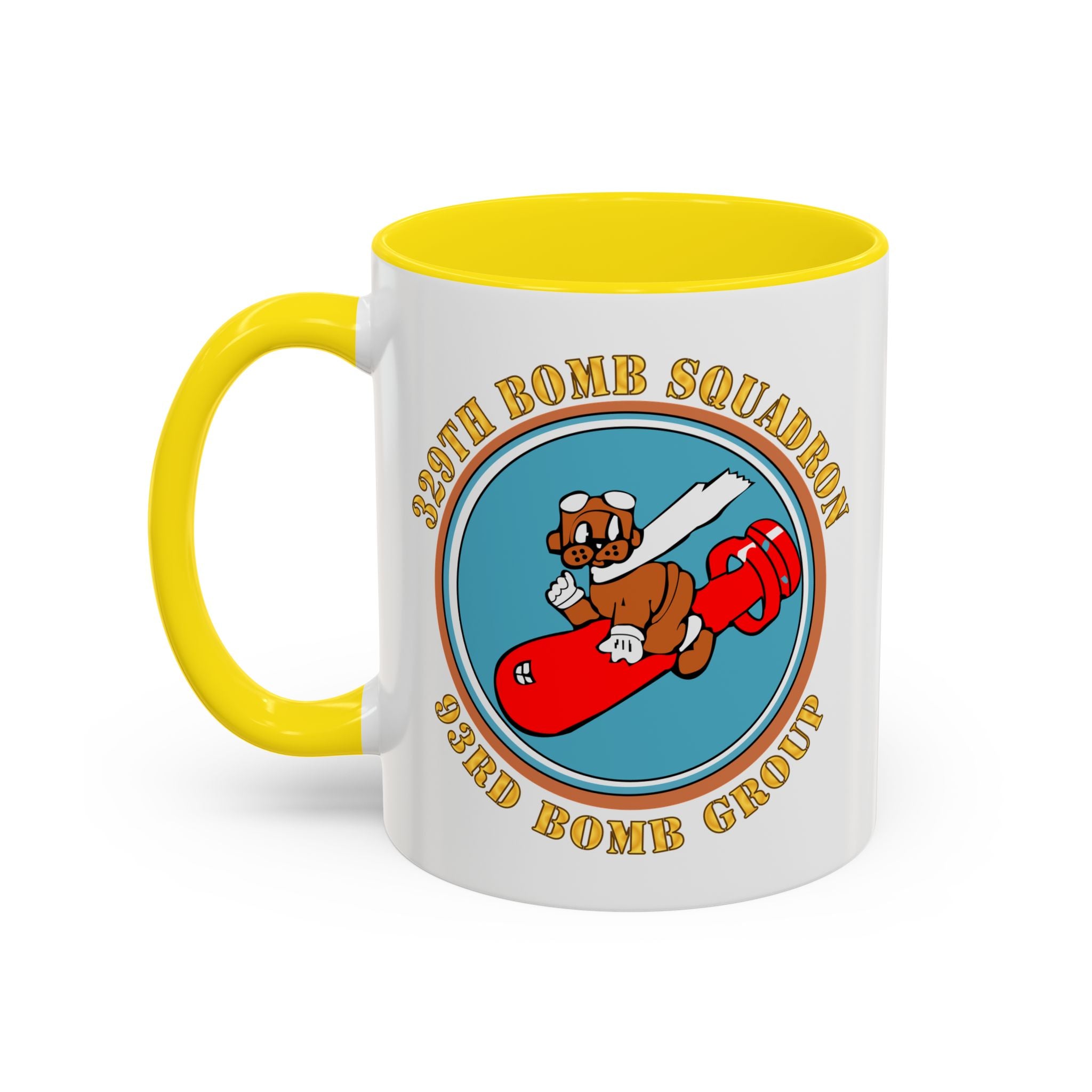 Accent Coffee Mug - AAC - 329th Bomb Squadron,93rd Bomb Group - WWII - USAAF