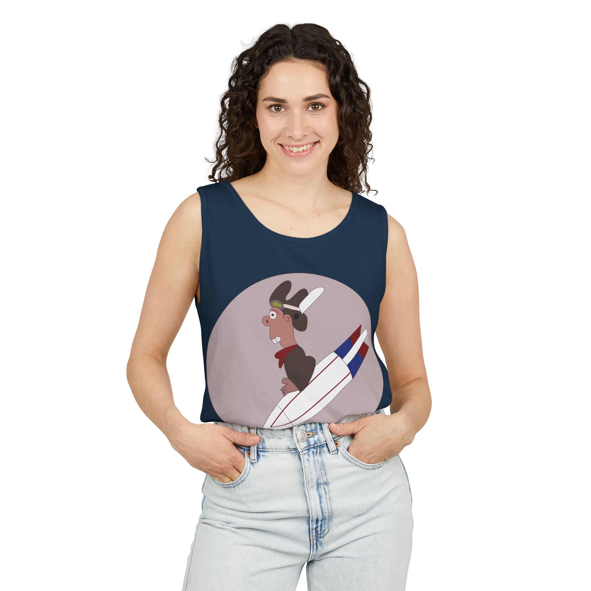 Unisex Garment-Dyed Tank Top - AAC - 360th Bombardment Squadron wo Txt X 300