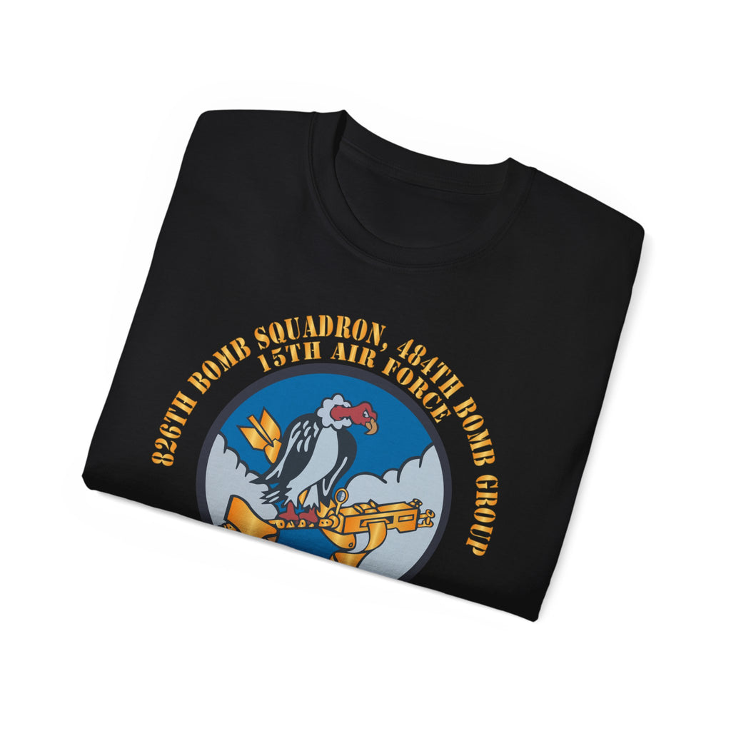 Unisex Ultra Cotton Tee - AAC - 826th Bomb Squadron, 484th Bomb Group - 15th AAF X 300