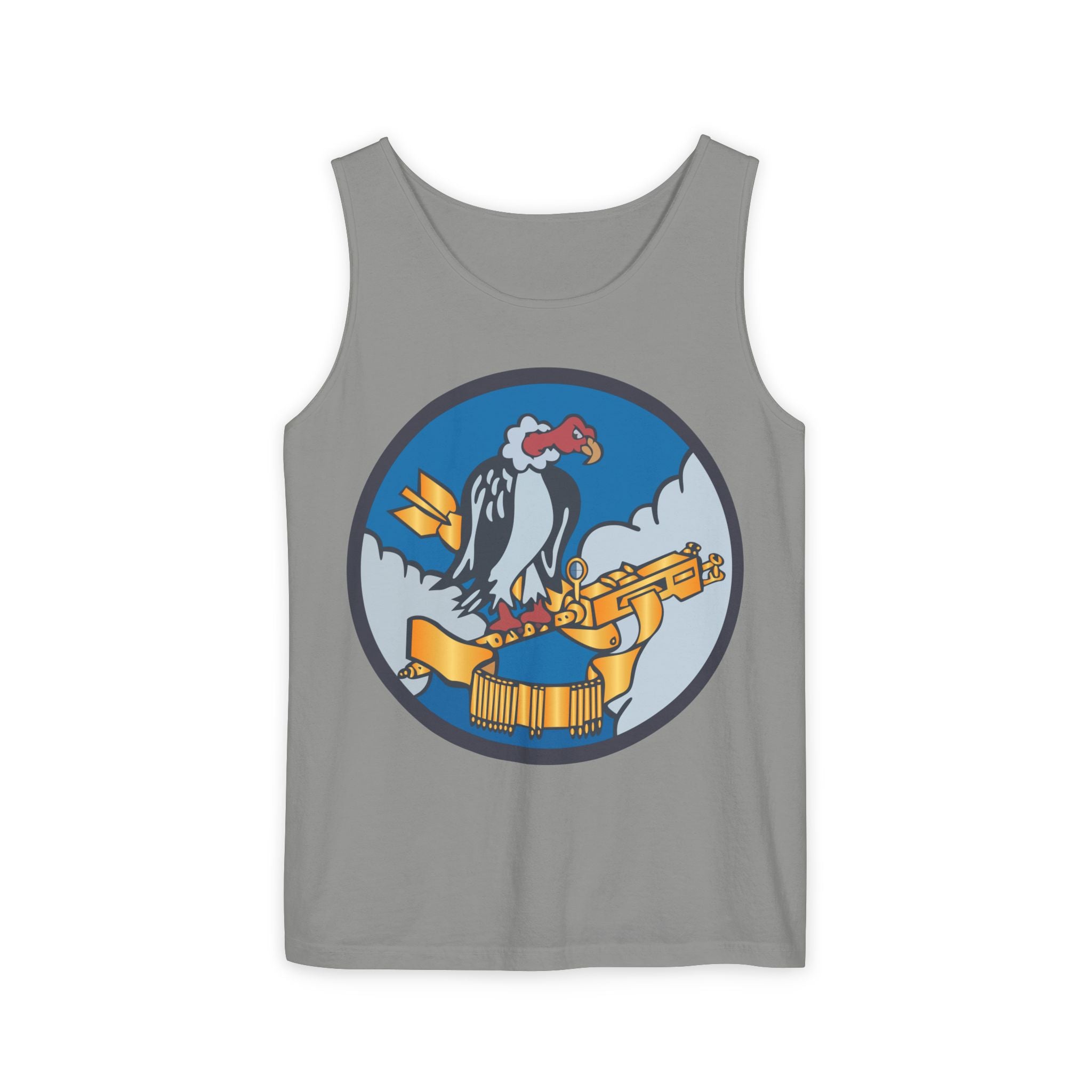 Unisex Garment-Dyed Tank Top - AAC - 825th Bomb Squadron, 484th Bomb Group - 15th AAF wo txt X 300