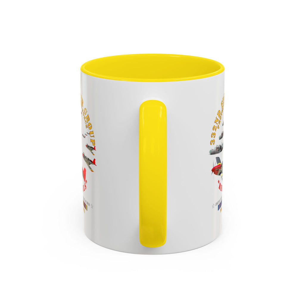 Accent Coffee Mug - Army - AAC - 332nd Fighter Group - Red Tails - Protect Force