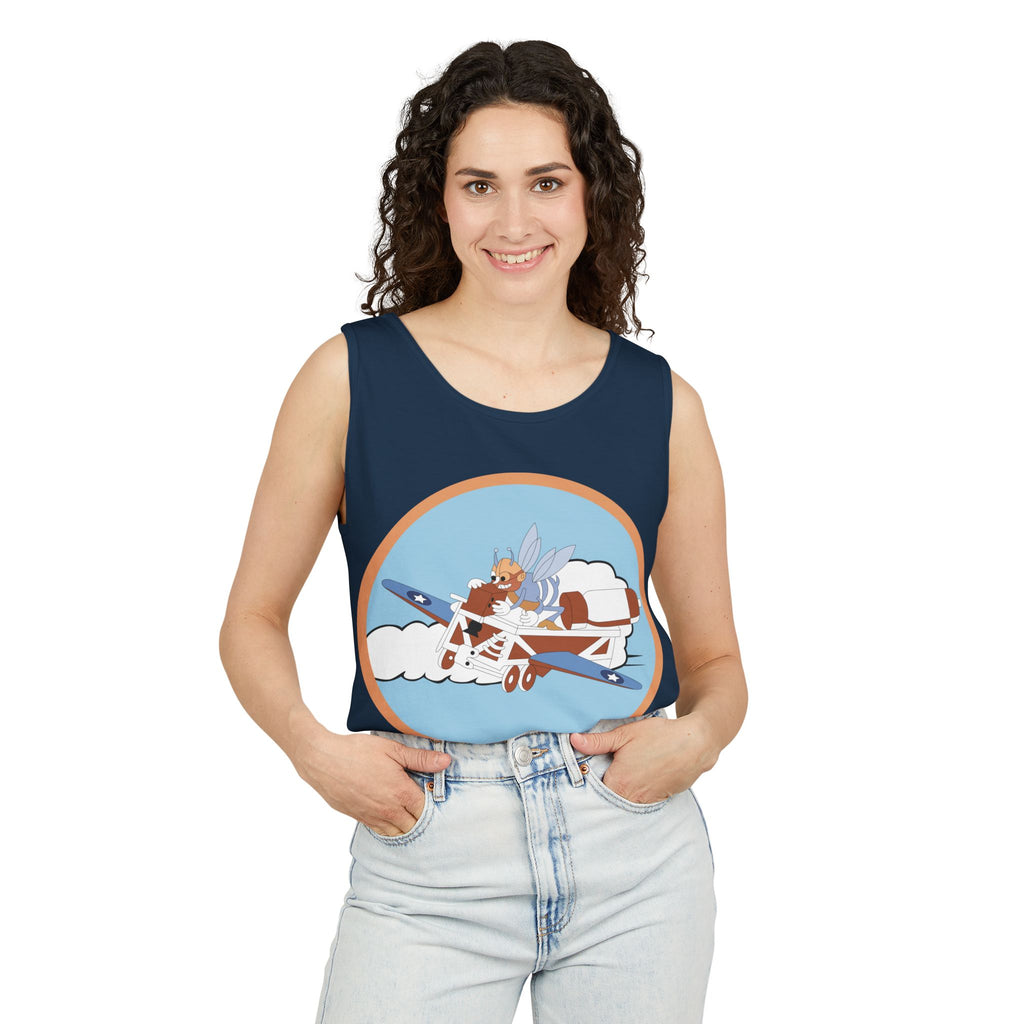 Unisex Garment-Dyed Tank Top - AAC - 782nd Bomb Squadron, 465th Bomb Group - 15th AF wo Txt X 300