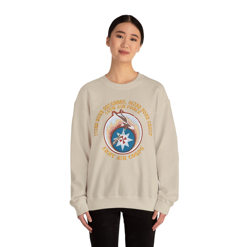Crewneck Sweatshirt - AAC - 773rd Bomb Squadron, 463rd Bomb Group - 15th AF X 300