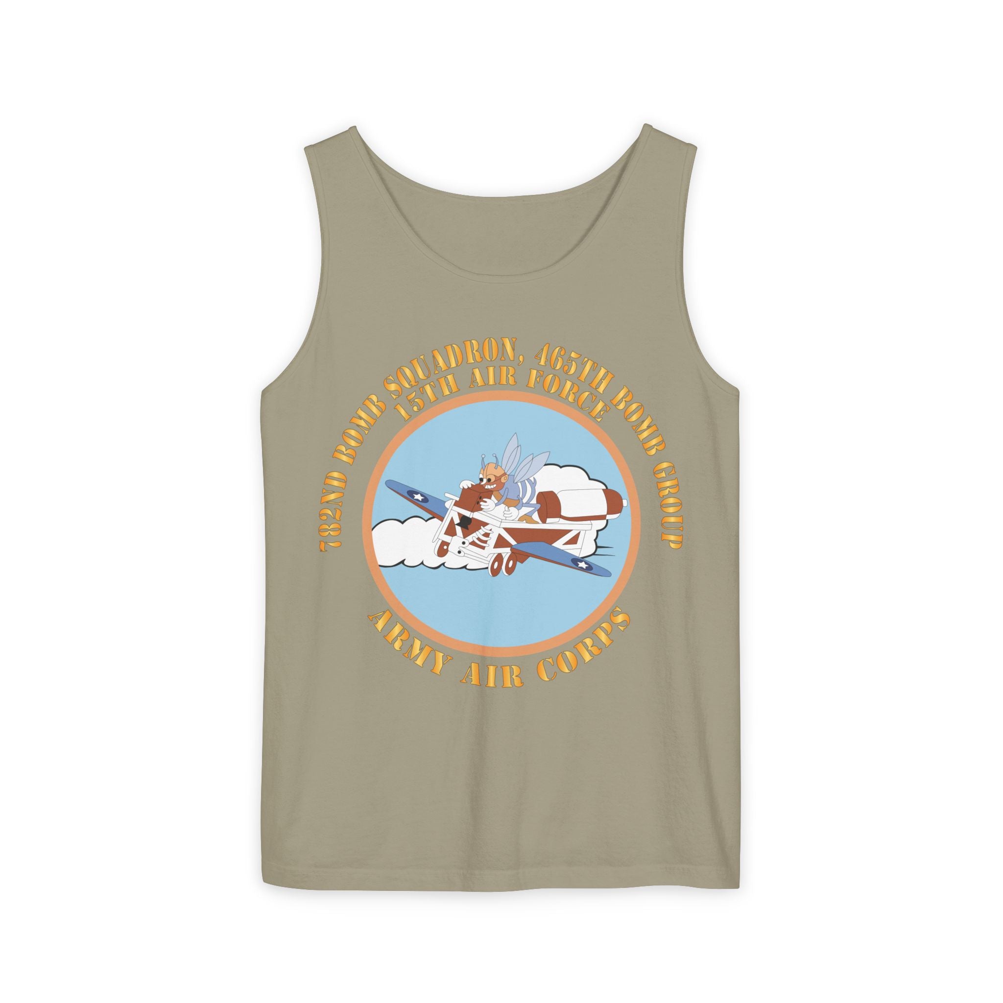 Unisex Garment-Dyed Tank Top - AAC - 782nd Bomb Squadron, 465th Bomb Group - 15th AF X 300