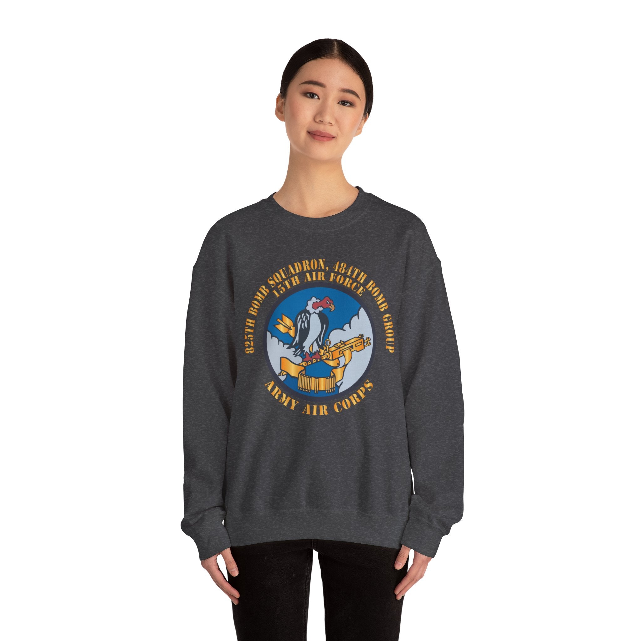 Crewneck Sweatshirt - AAC - 825th Bomb Squadron, 484th Bomb Group - 15th AAF X 300