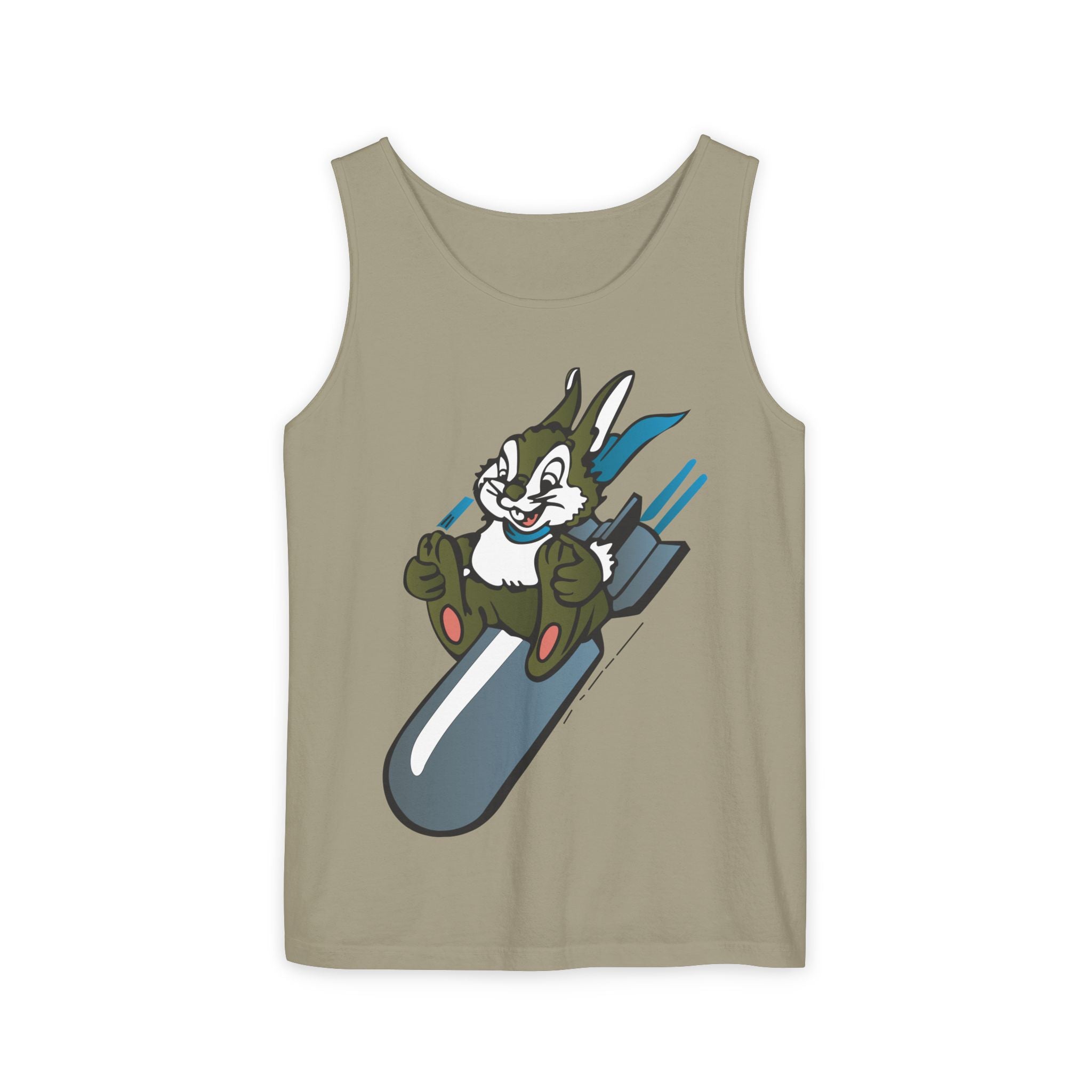 Unisex Garment-Dyed Tank Top - AAC - 799th Bombardment Squadron wo txt X 300
