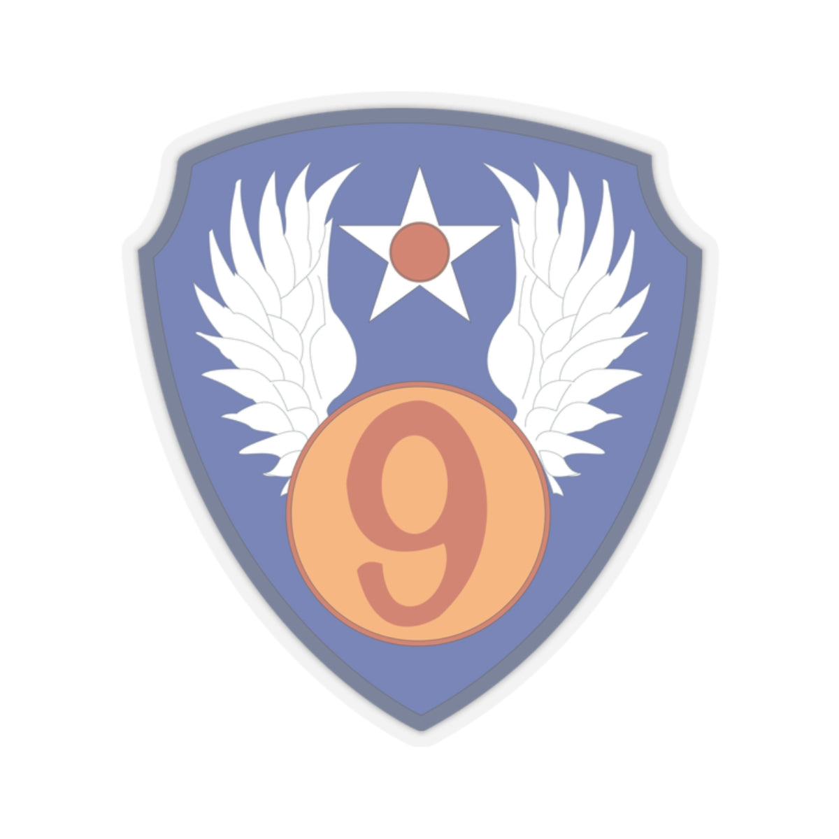 Kiss-Cut Stickers - AAC - SSI - 9th Air Force wo Txt X 300